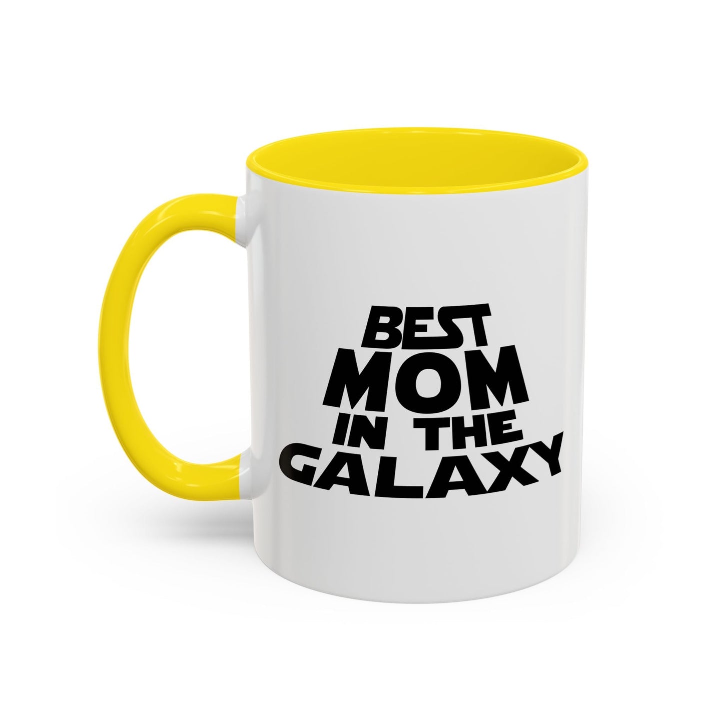 BEST MOM IN THE GALAXY Accent BiColor Mug