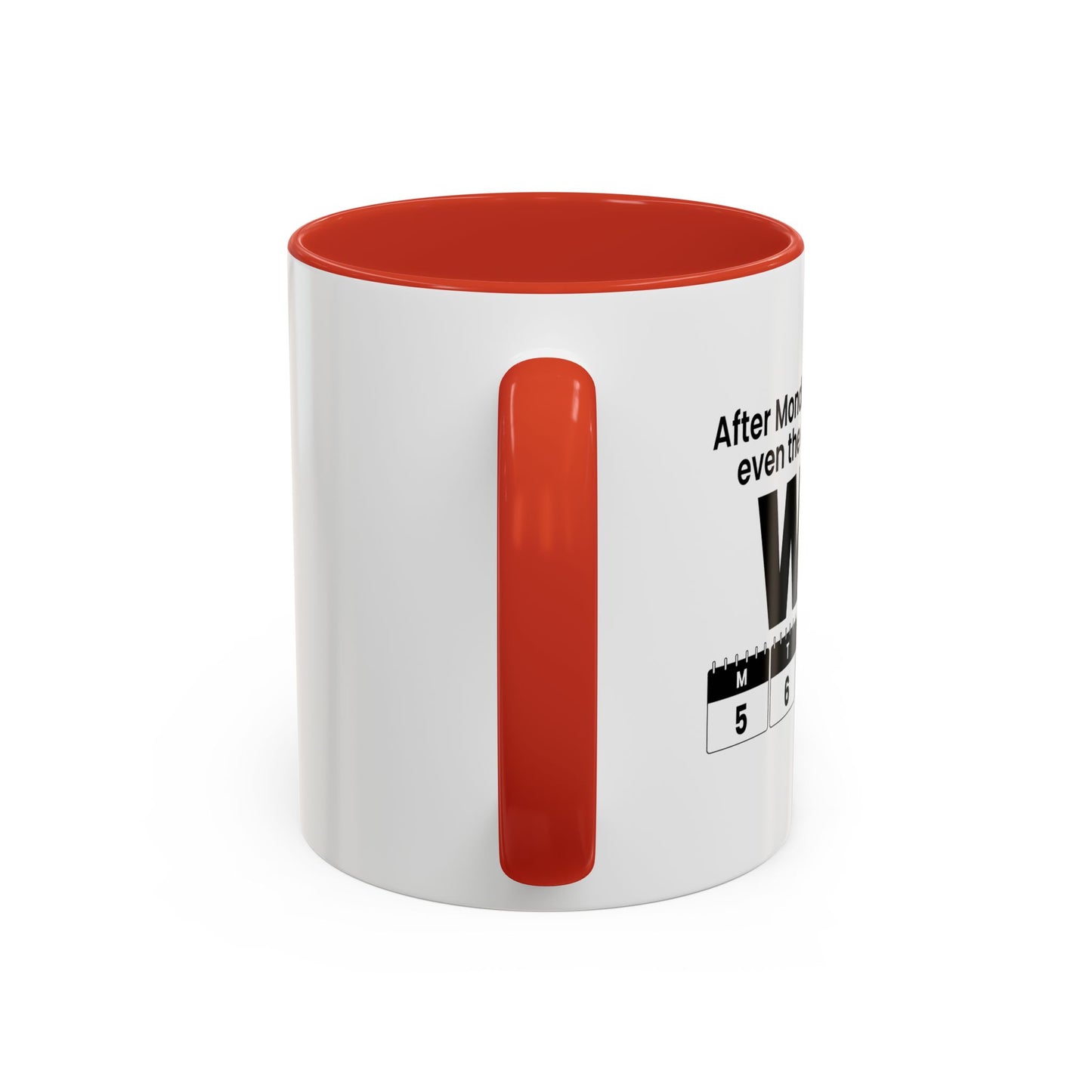 WTF CALENDAR Accent BiColor Funny Sarcastic Mug