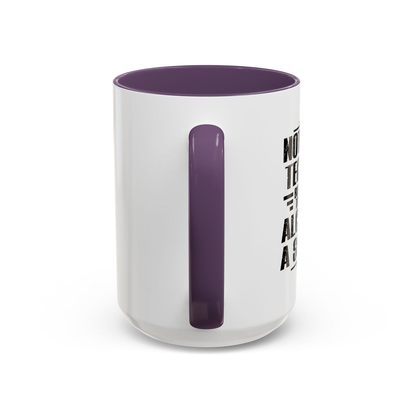 ALCOHOL IS A SOLUTION Accent BiColor Funny Sarcastic Mug