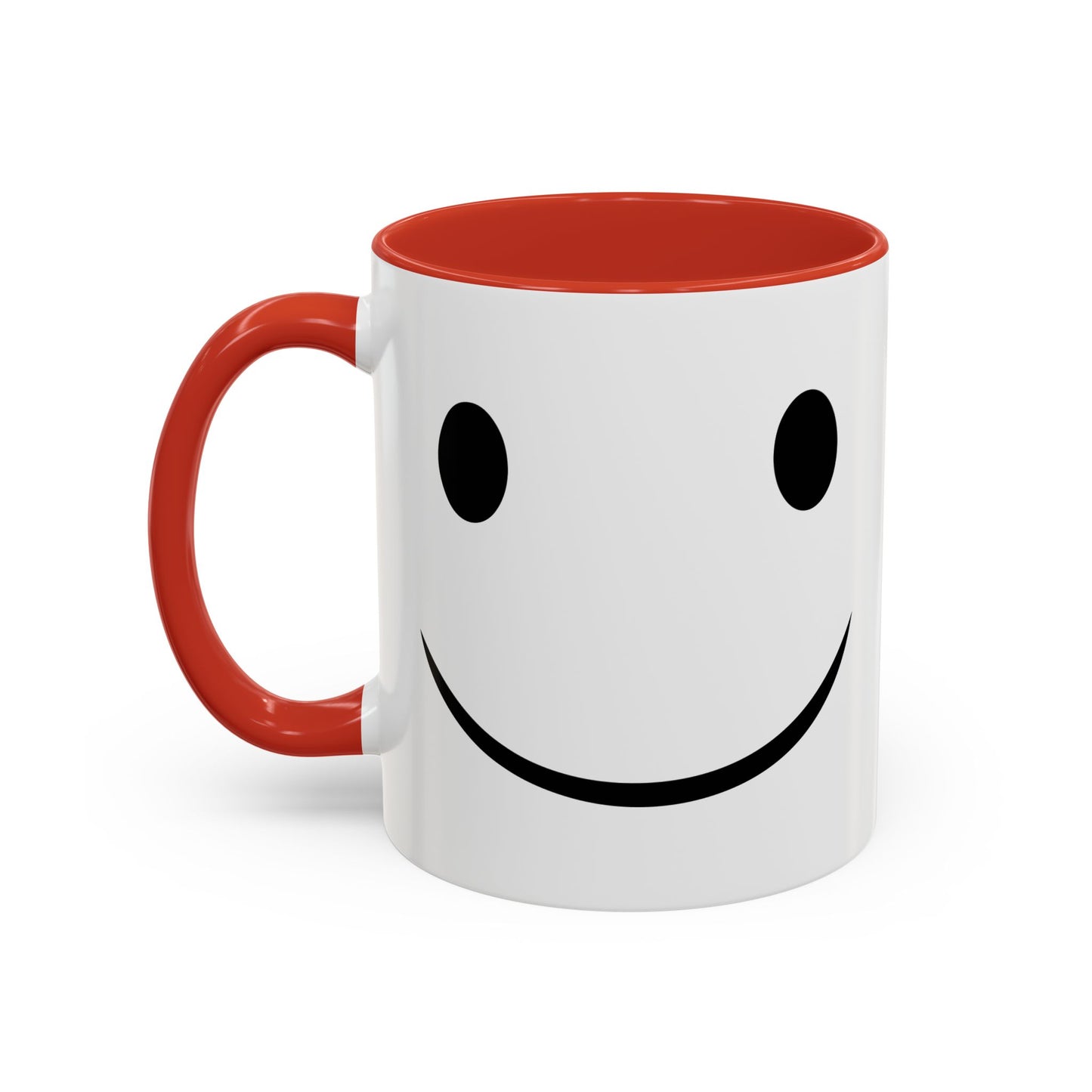 HAPPY SMILE Accent BiColor Funny Sarcastic Mug