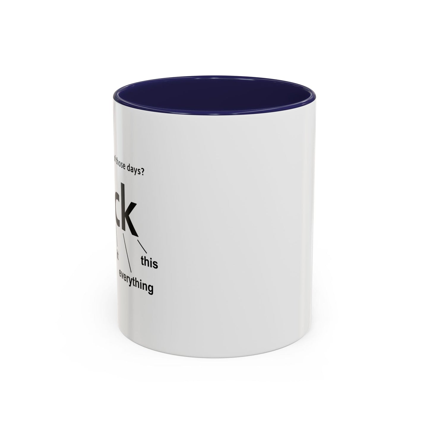 EVER HAVE ONE OF THESE DAYS? Accent BiColor Funny Sarcastic Mug