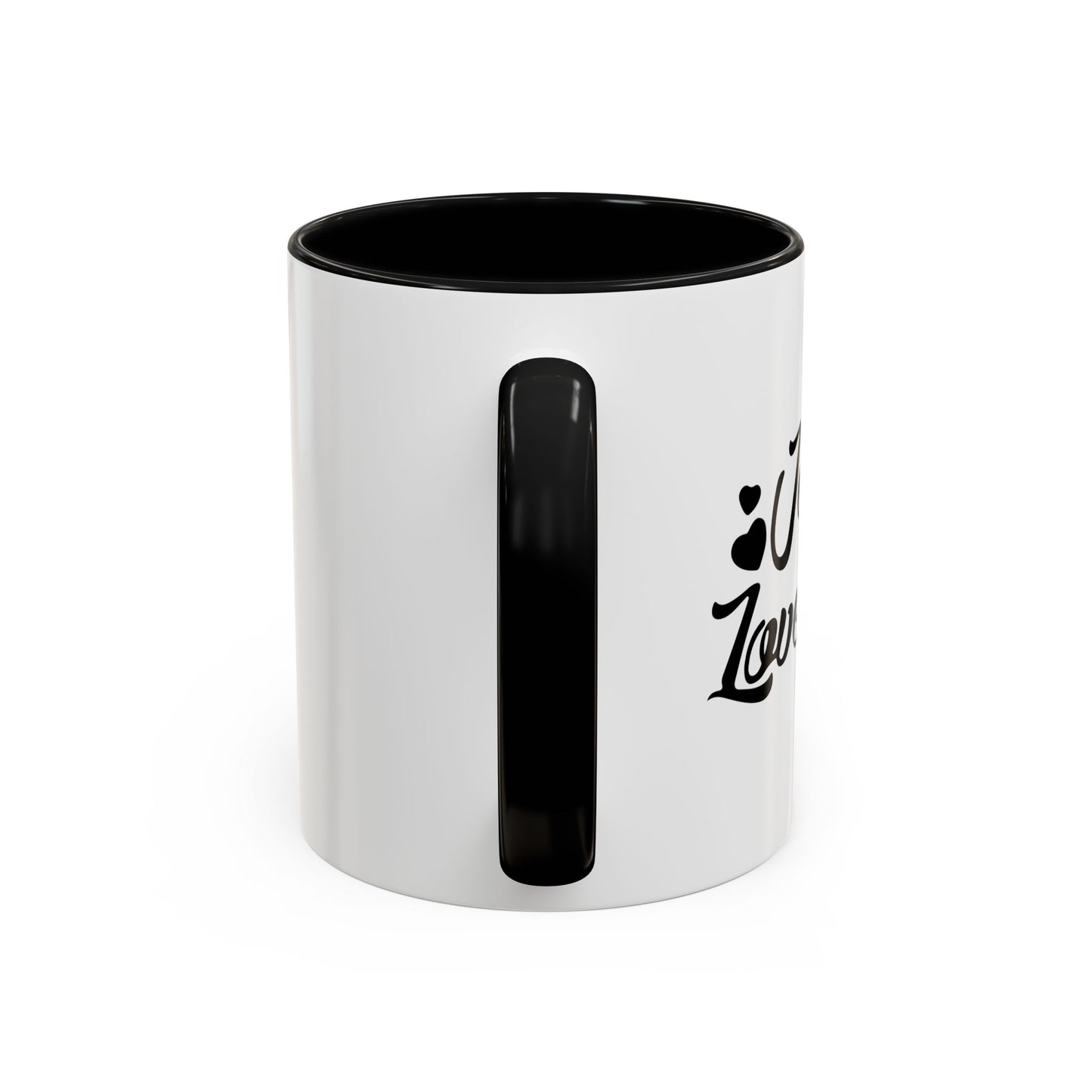 JESUS LOVES ME Accent BiColor Mug