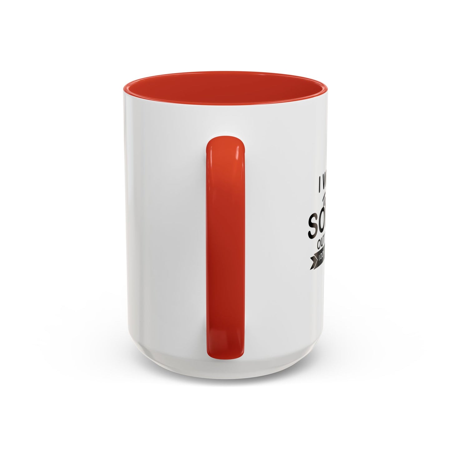 SOMEONE OUT THERE CARES Accent BiColor Funny Sarcastic Mug