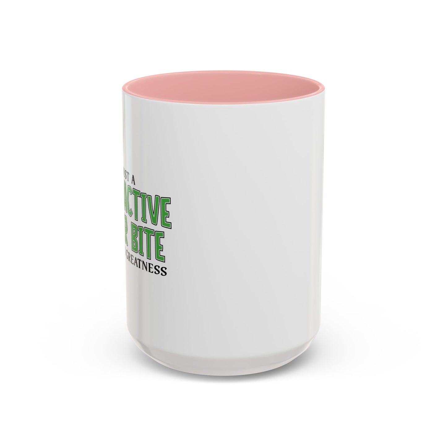 RADIOACTIVE SPIDER BITE Accent BiColor Funny Sarcastic Mug