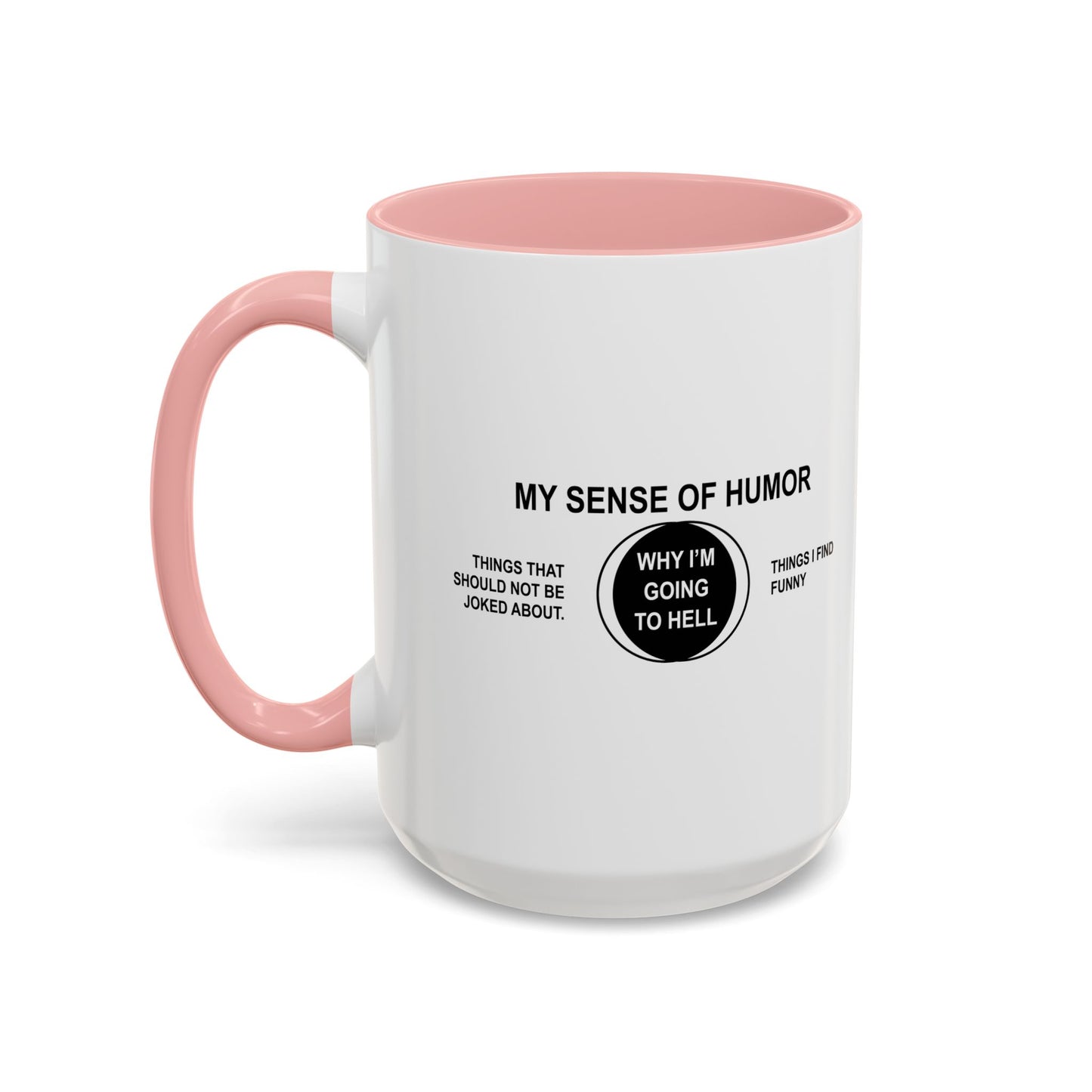 WHY I'MGOING TO HELL Accent BiColor Funny Sarcastic Mug