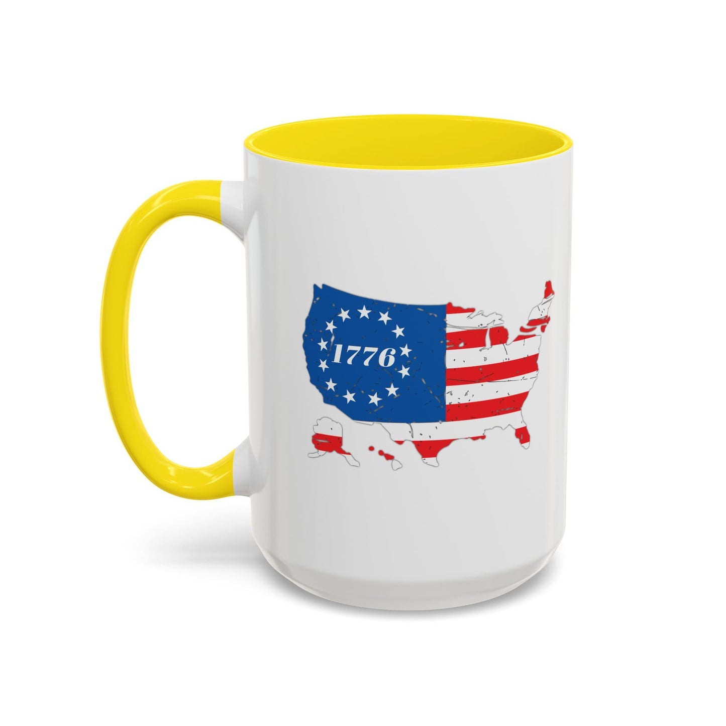 BETSY FLAG USA MAP Accent BiColor Funny Sarcastic Mug