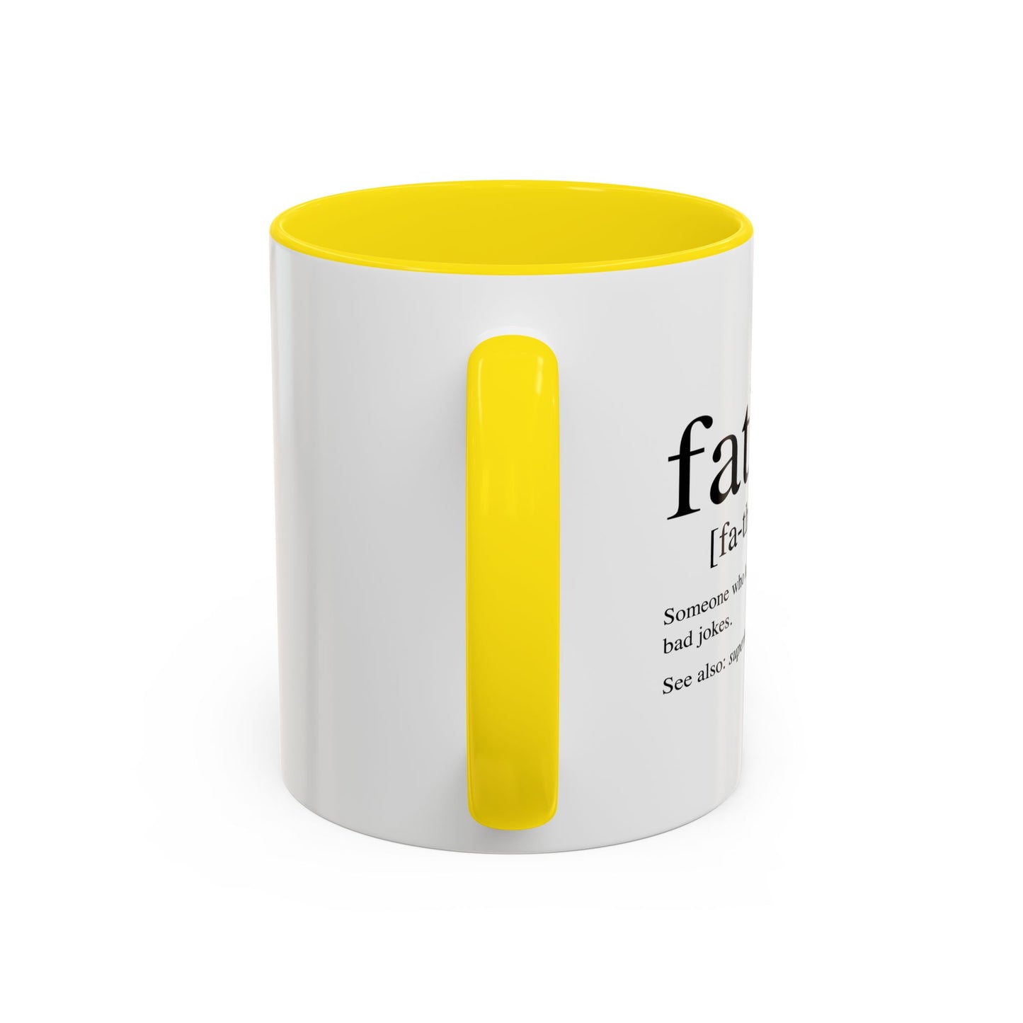 Father Noun | Funny Sarcastic Mug Accent BiColor Funny Sarcastic Mug