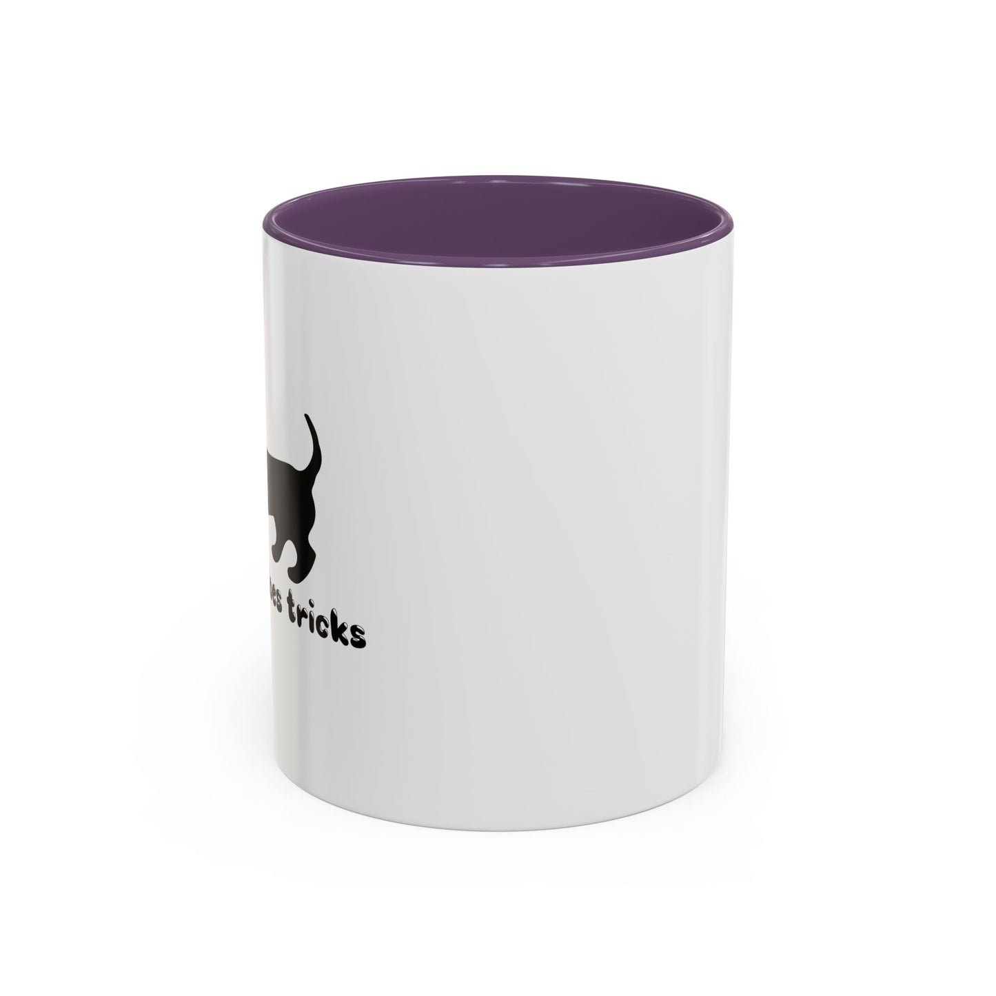 MY WIENER DOES TRICKS Accent BiColor Funny Sarcastic Mug