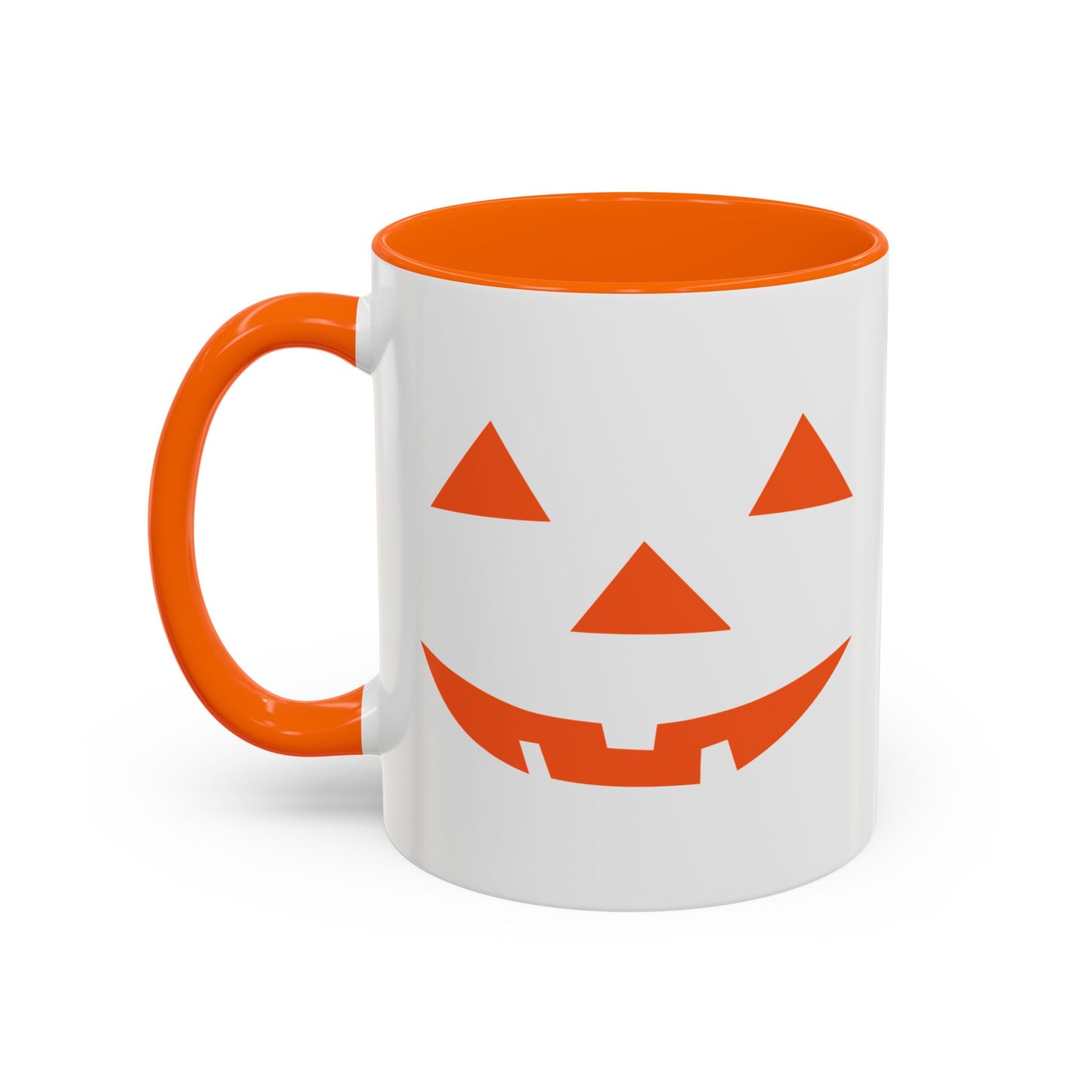 JACK O' LANTERN PUMPKIN HALLOWEEN EVIL SMILE Accent BiColor Funny Sarcastic Mug