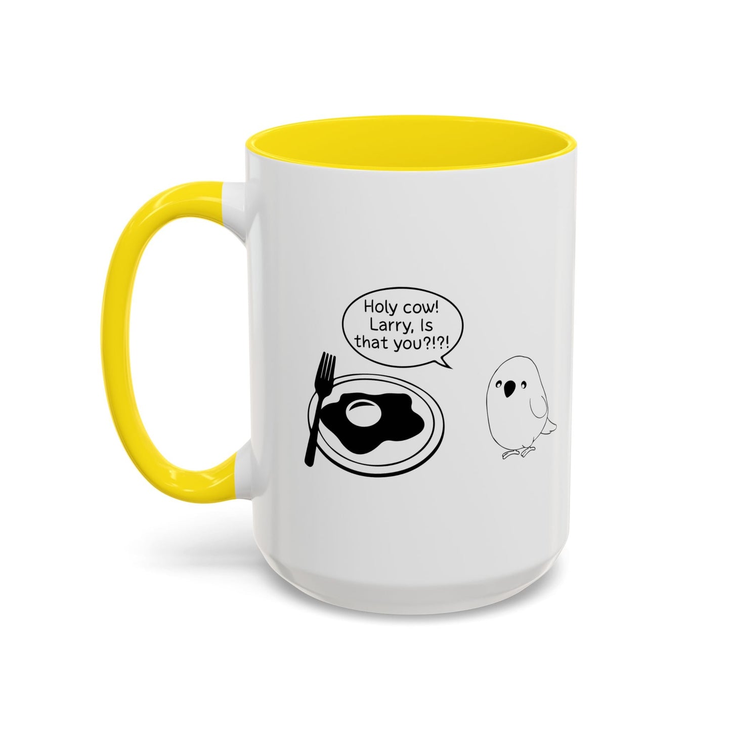 Holy cow! Larry, Is that you? Accent BiColor Funny Sarcastic Mug