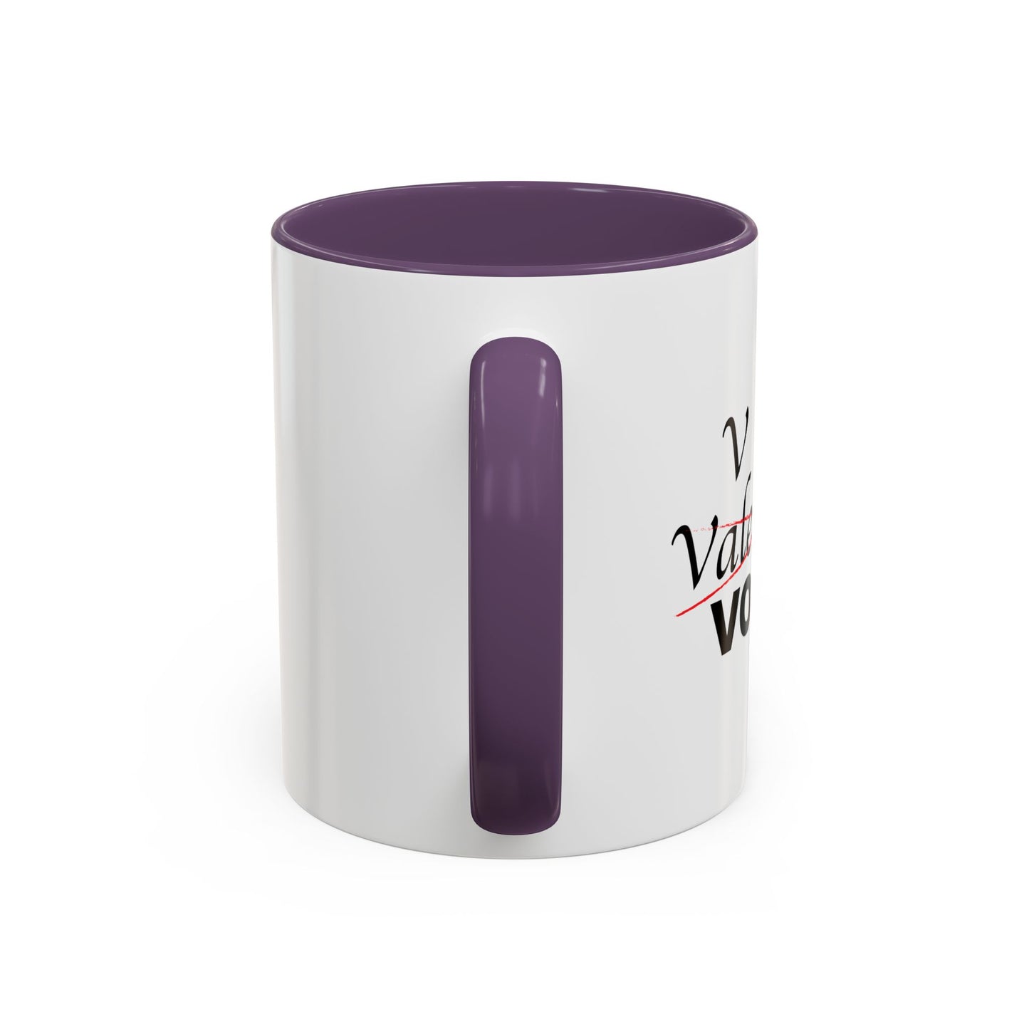 V IS FOR VODKA Accent BiColor Funny Sarcastic Mug