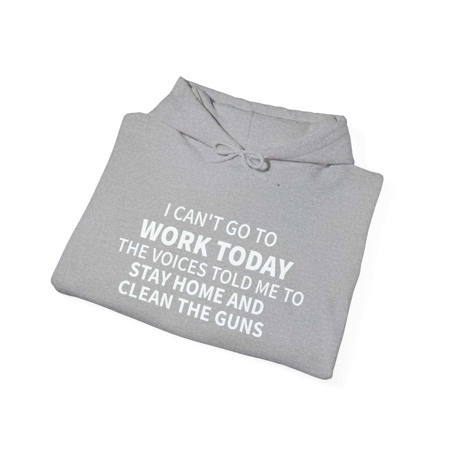 I CAN'T GOT TO WORK TODAY - Premium Unisex Funny Sarcastic Black Hoodie Sweatshirt