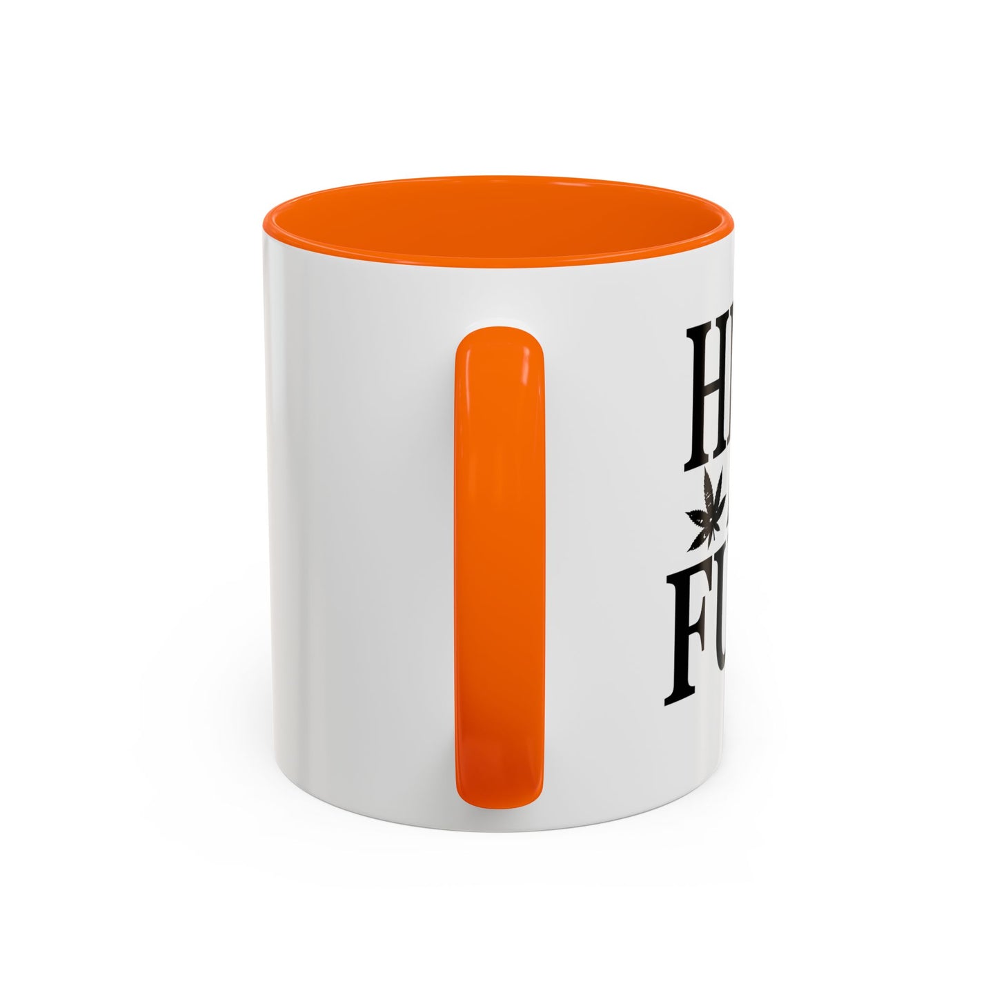 HIGH AS FUCK Accent BiColor Funny Sarcastic Mug