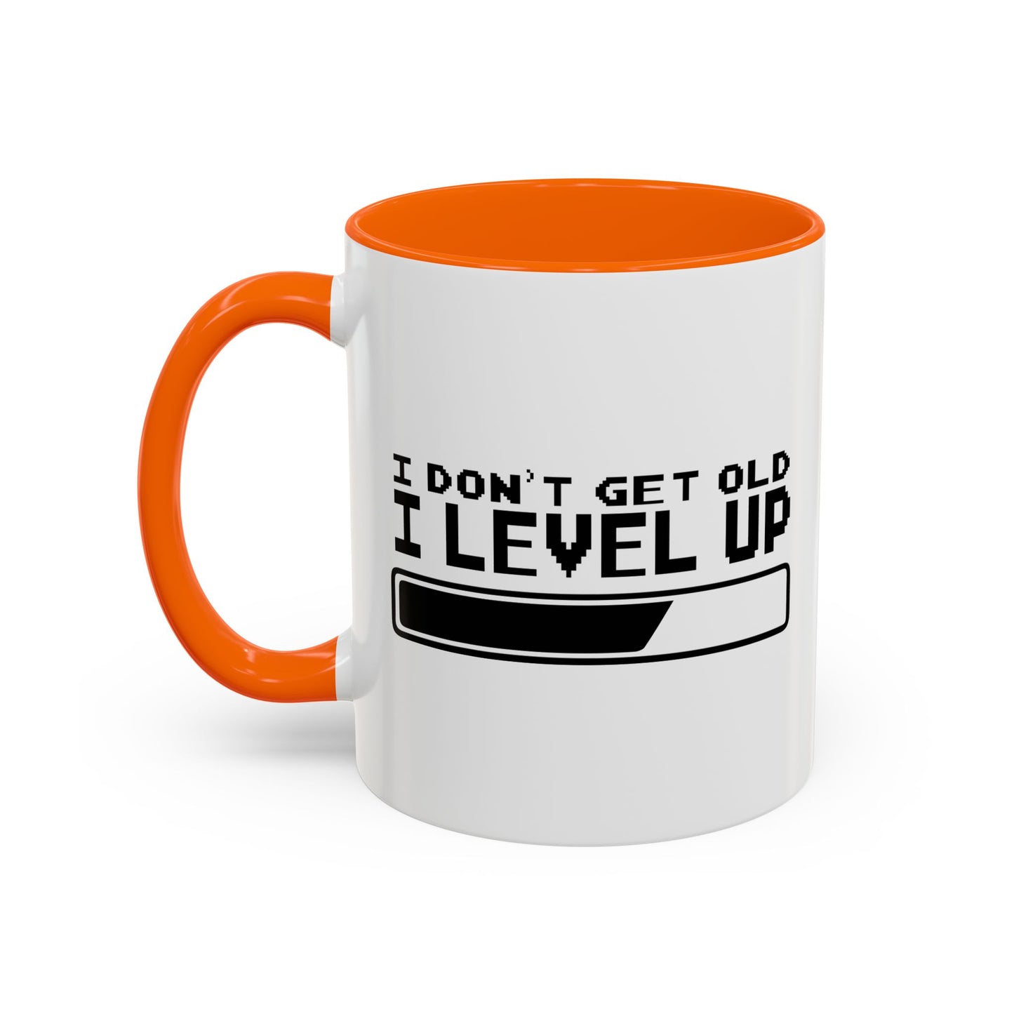 I DON'T GET OLD I LEVEL UP Accent BiColor Funny Sarcastic Mug