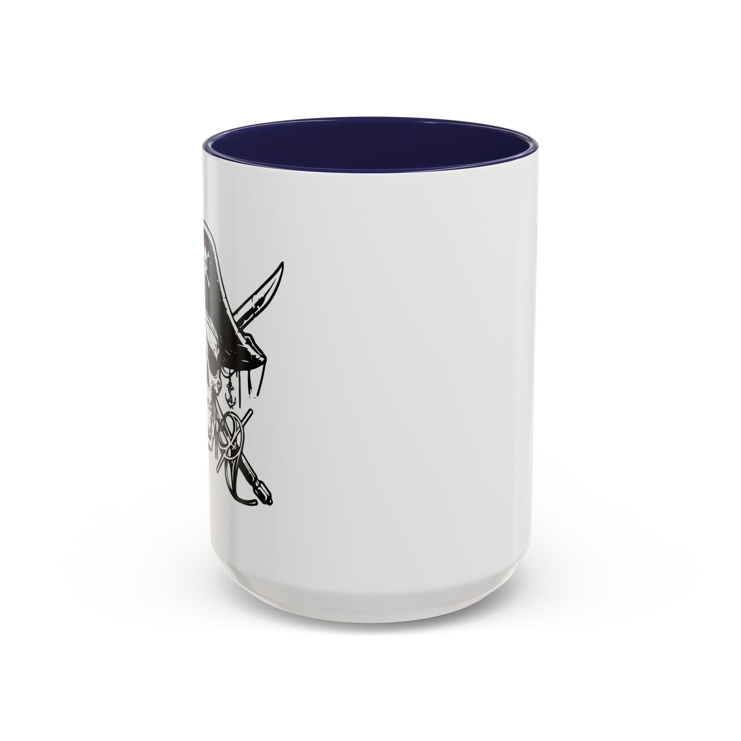 PIRATE SKULL HAT SWORD BONES Accent BiColor Funny Sarcastic Mug