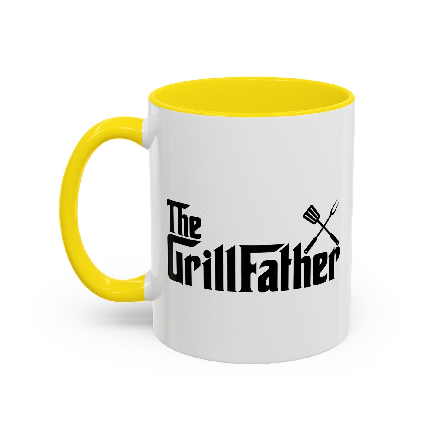 THE GRILLFATHER Accent BiColor Funny Sarcastic Mug