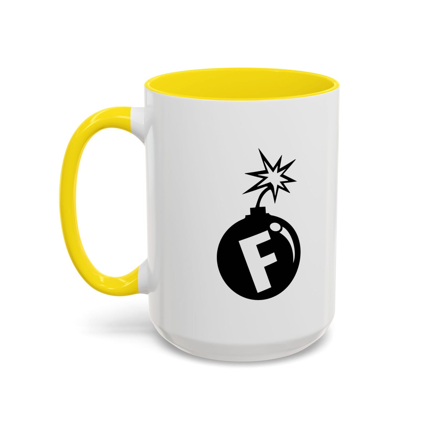 F BOMB Accent BiColor Funny Sarcastic Mug