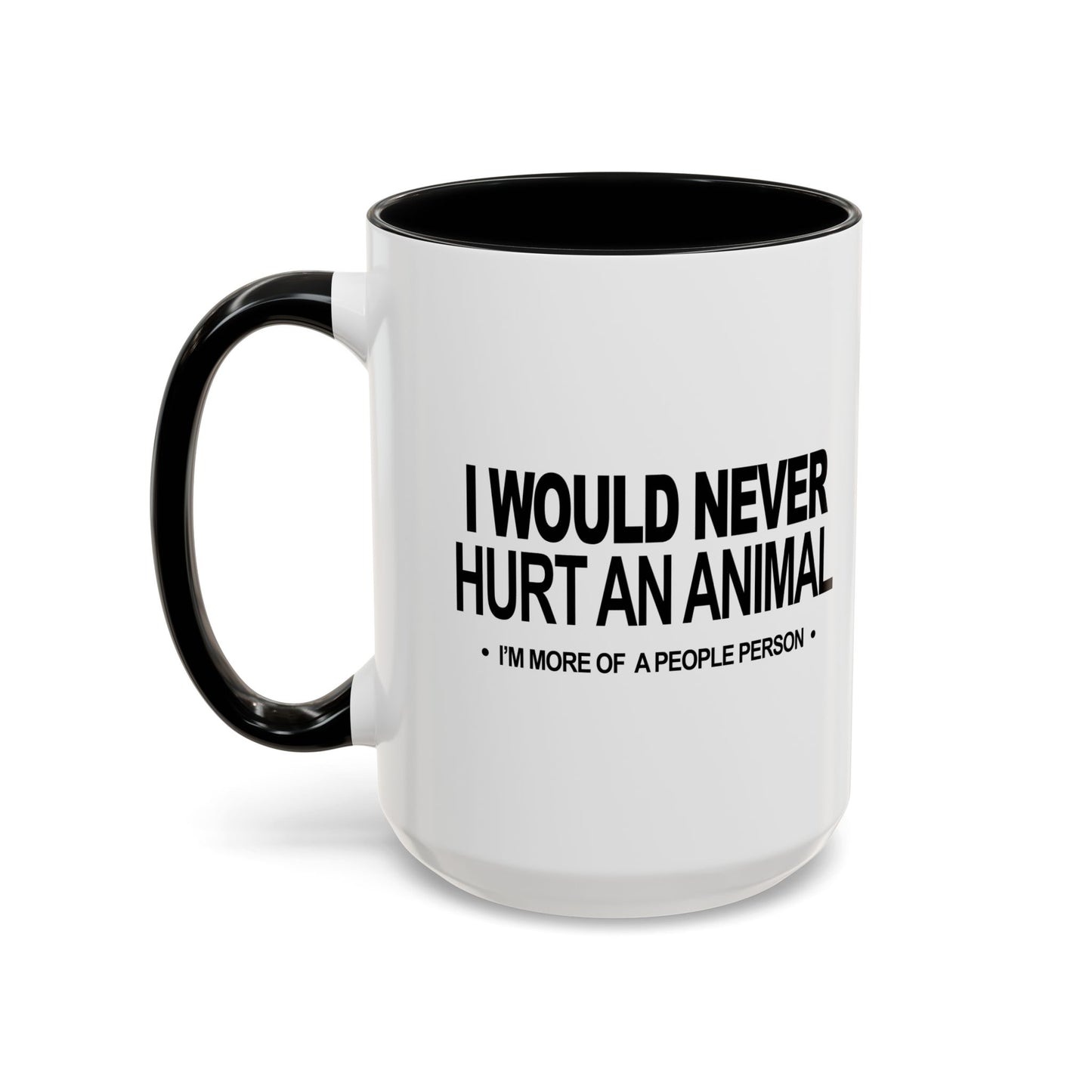 MORE OF A PEOPLE PERSON Accent BiColor Funny Sarcastic Mug