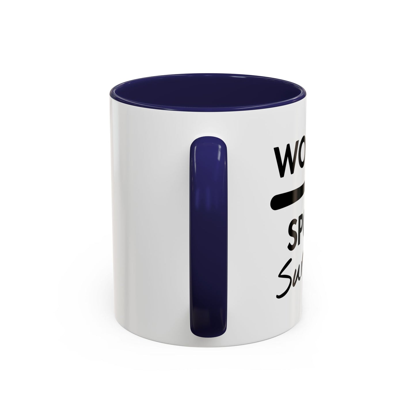 WOODEN SPOON SURVIVOR Accent BiColor Funny Sarcastic Mug