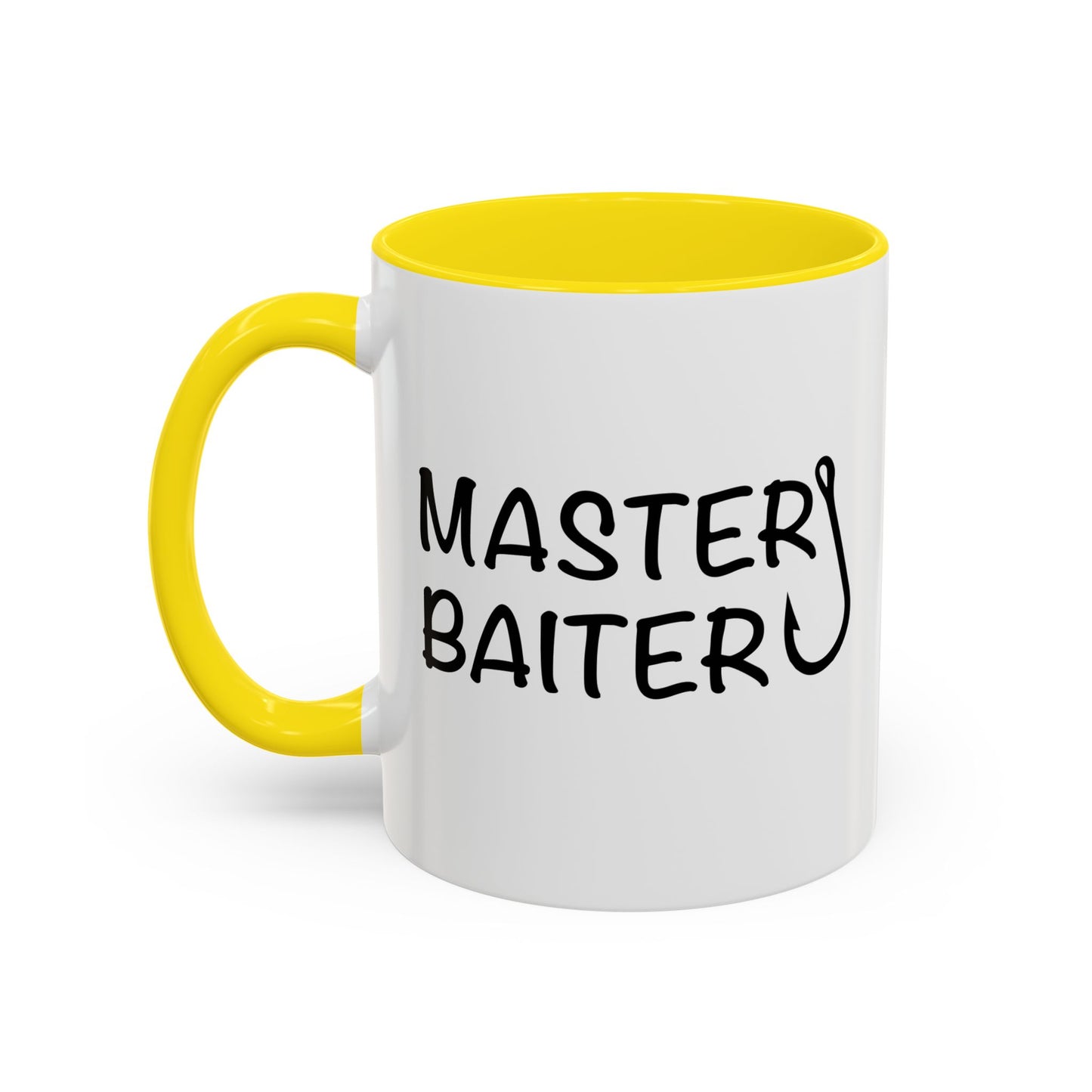 MASTER BAITER Accent BiColor Funny Sarcastic Mug