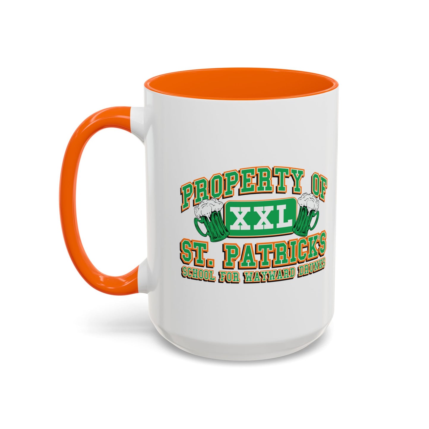 PROPERTY OF ST. PATRICKS Accent BiColor Funny Sarcastic Mug