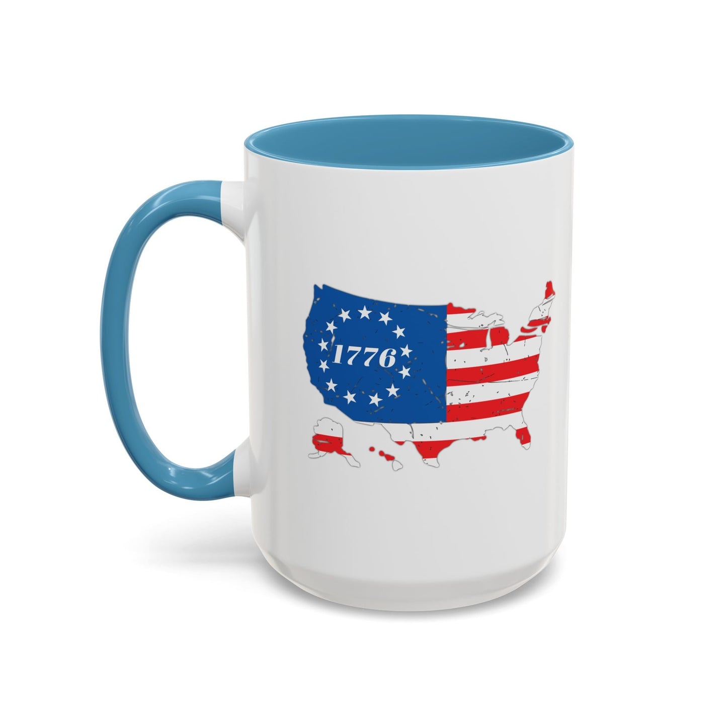 BETSY FLAG USA MAP Accent BiColor Funny Sarcastic Mug