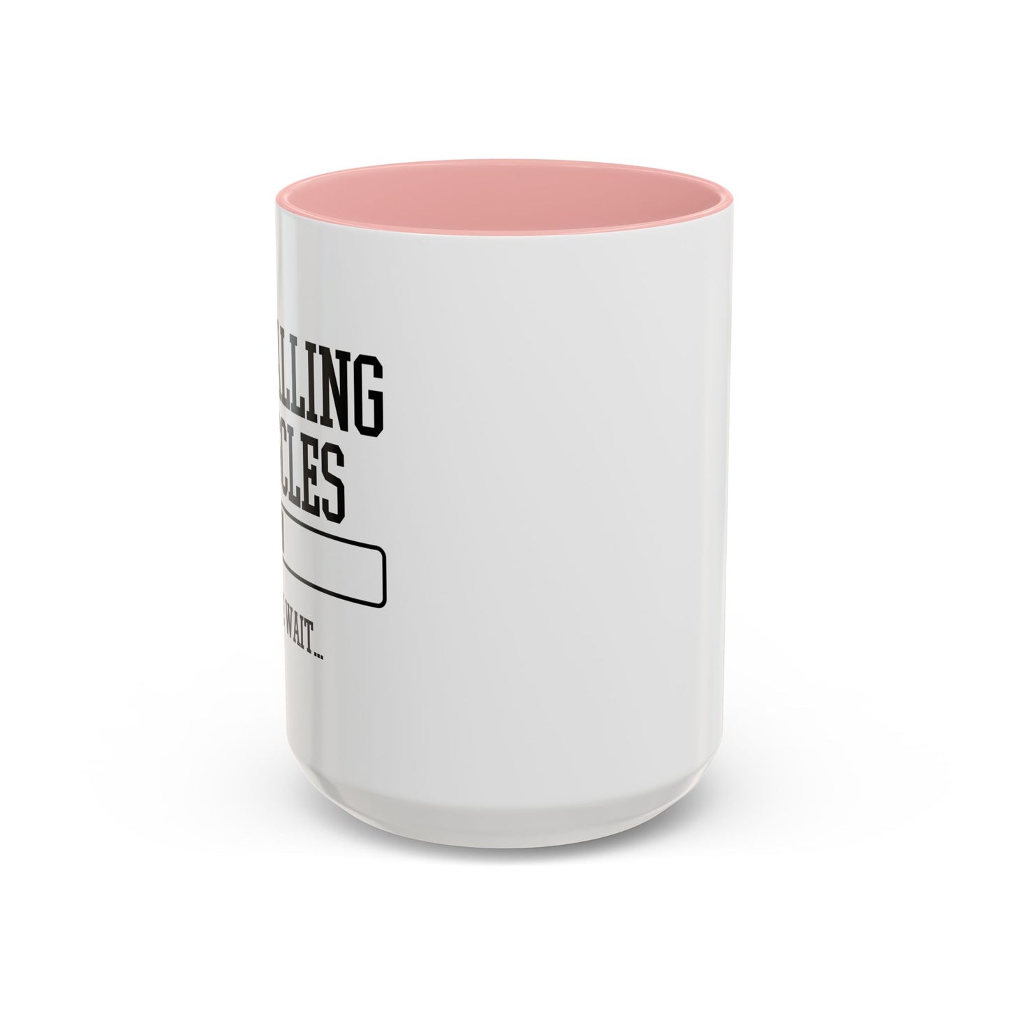 INSTALLING MUSCLES PLEASE WAIT Accent BiColor Funny Sarcastic Mug