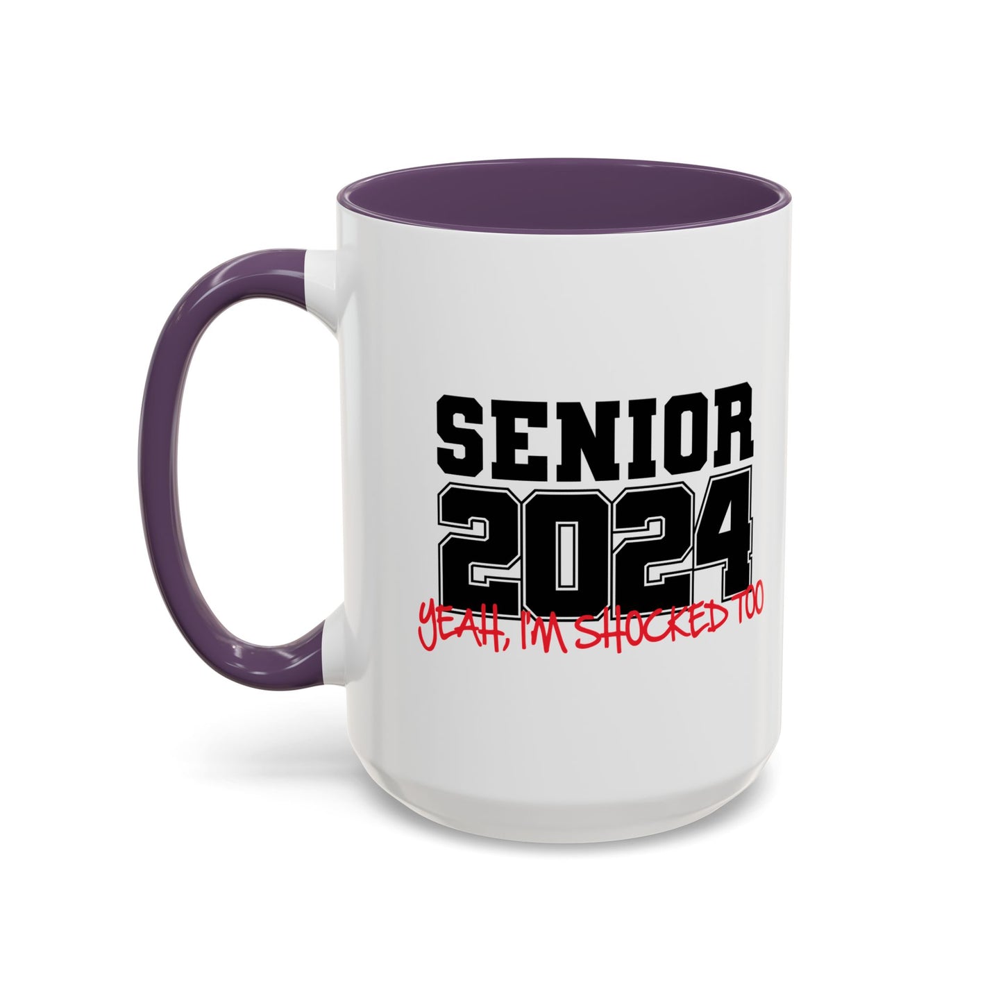 SENIOR 2024 Accent BiColor Funny Sarcastic Mug