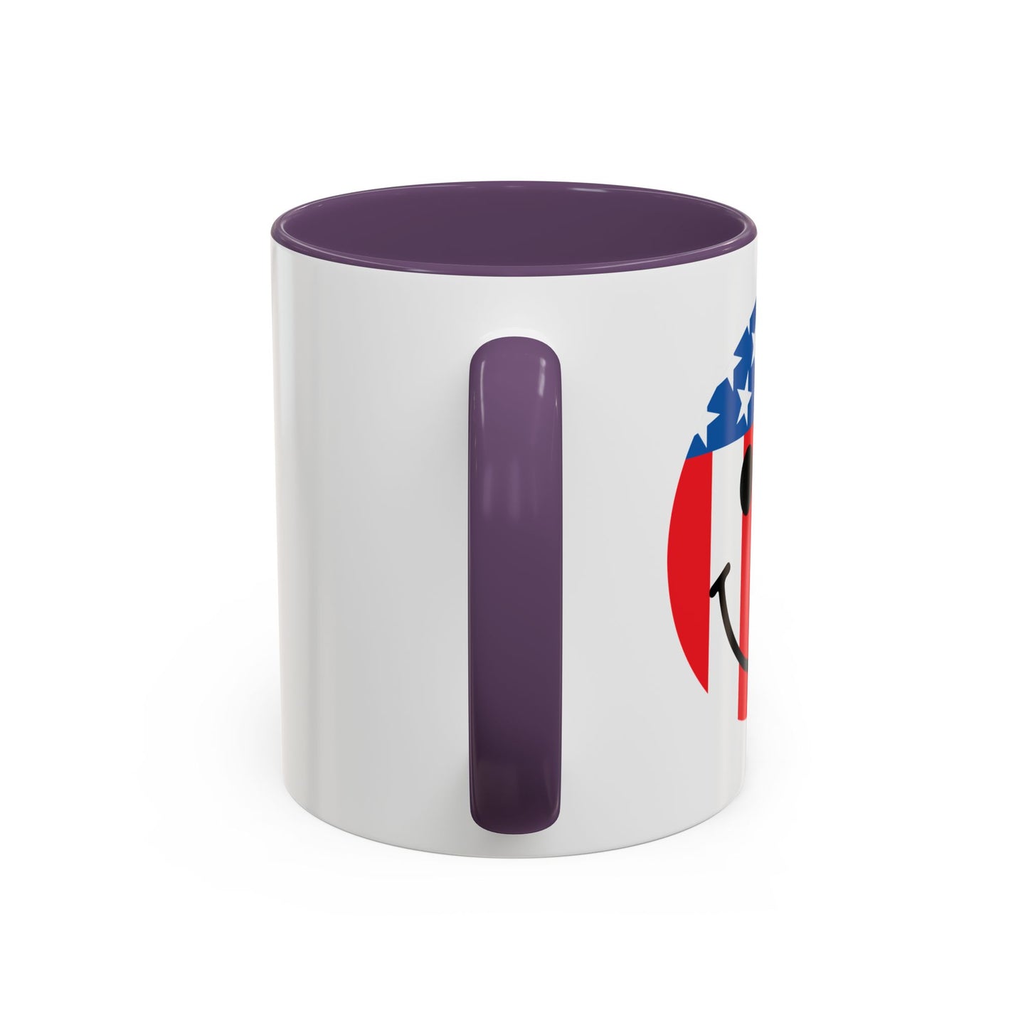 USA SMILY FLAG Accent BiColor Funny Sarcastic Mug