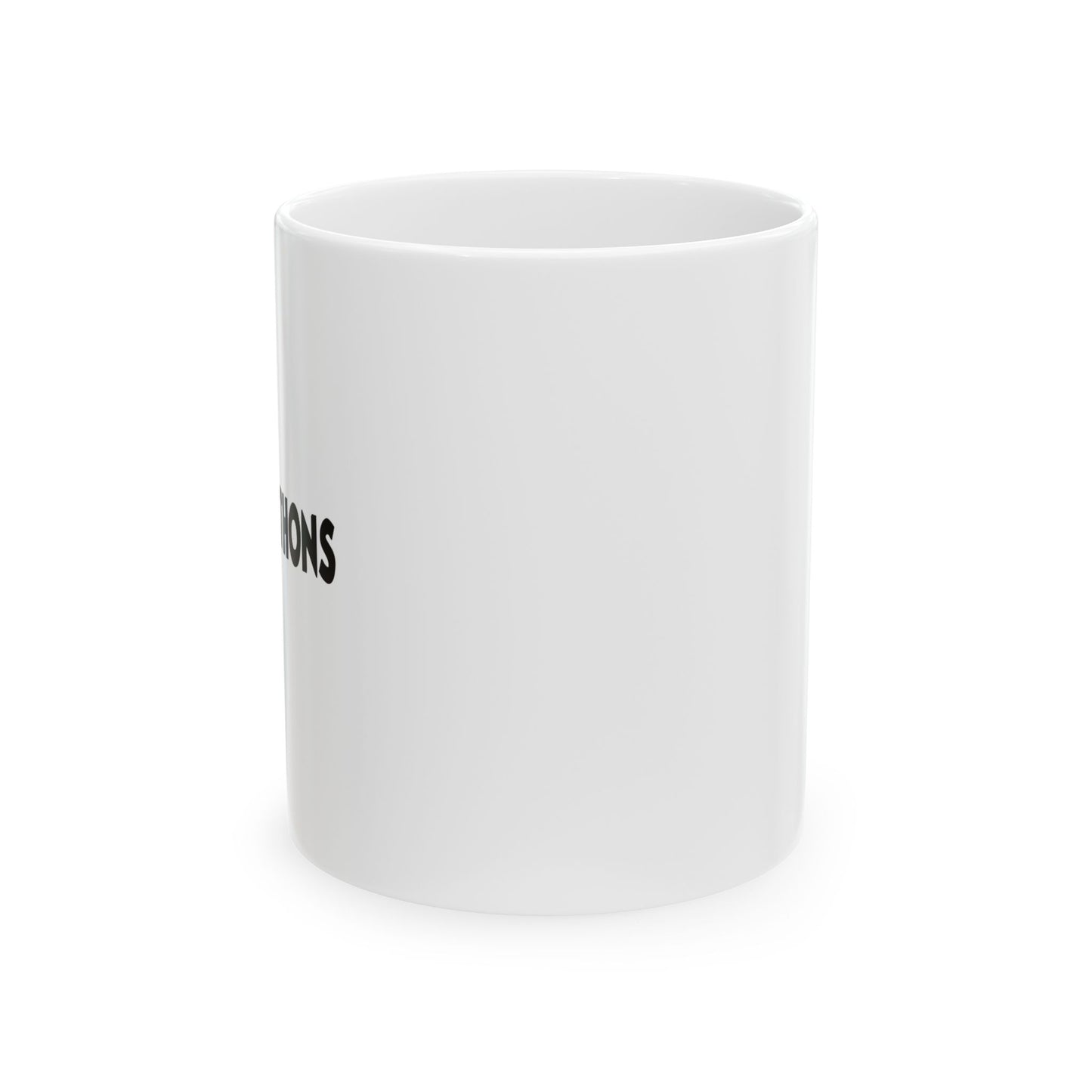 I DO MARATHONS BLACK Funny Sarcastic White Mug