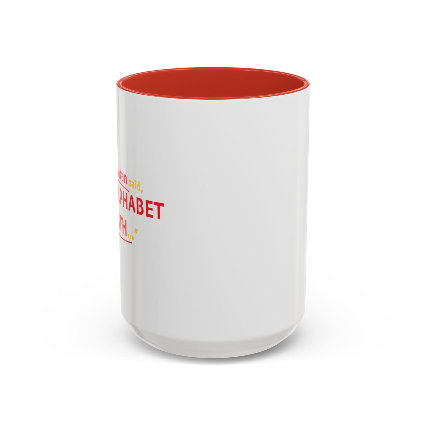 SATAN & MATH Accent BiColor Funny Sarcastic Mug