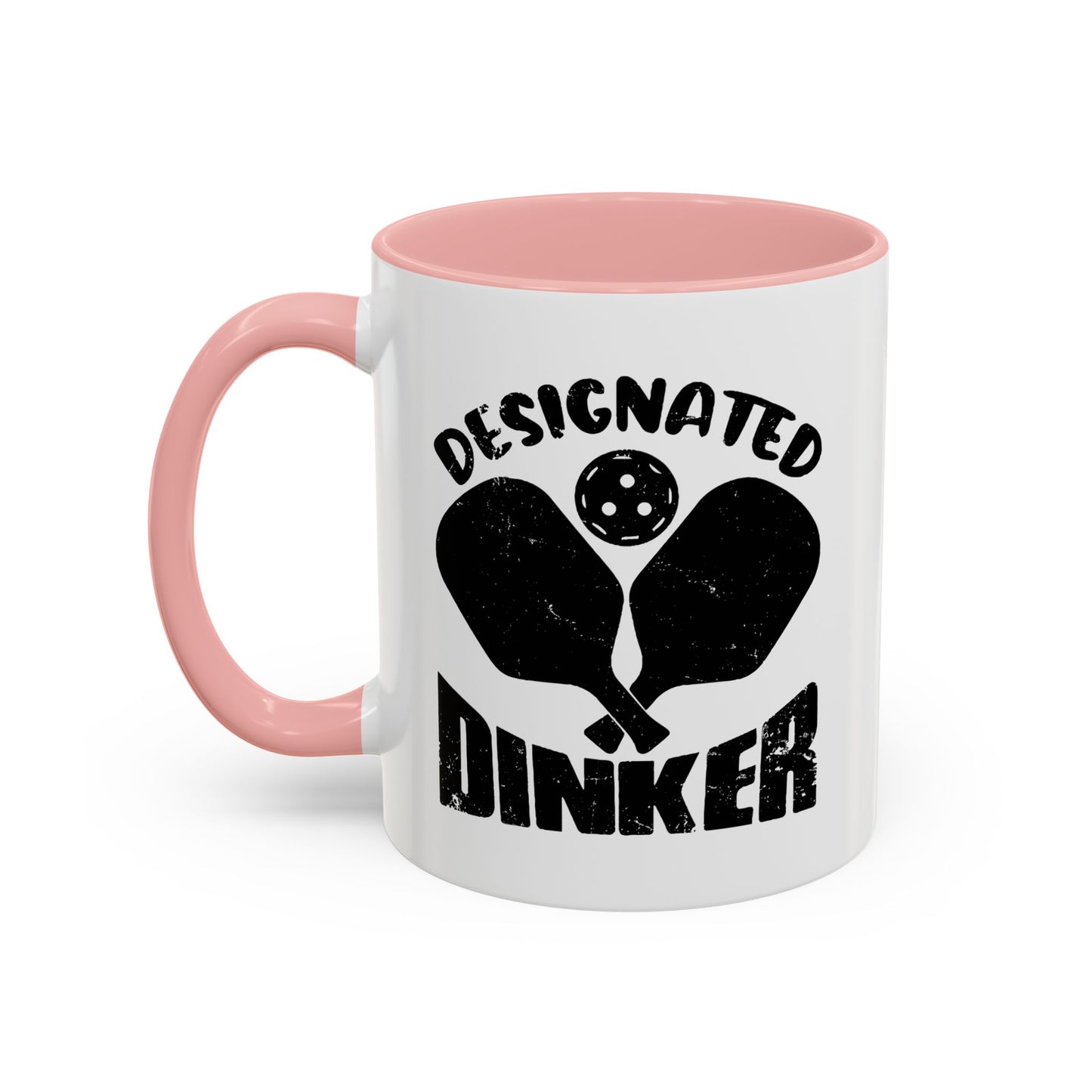 DESIGNATED DRINKER Accent BiColor Funny Sarcastic Mug