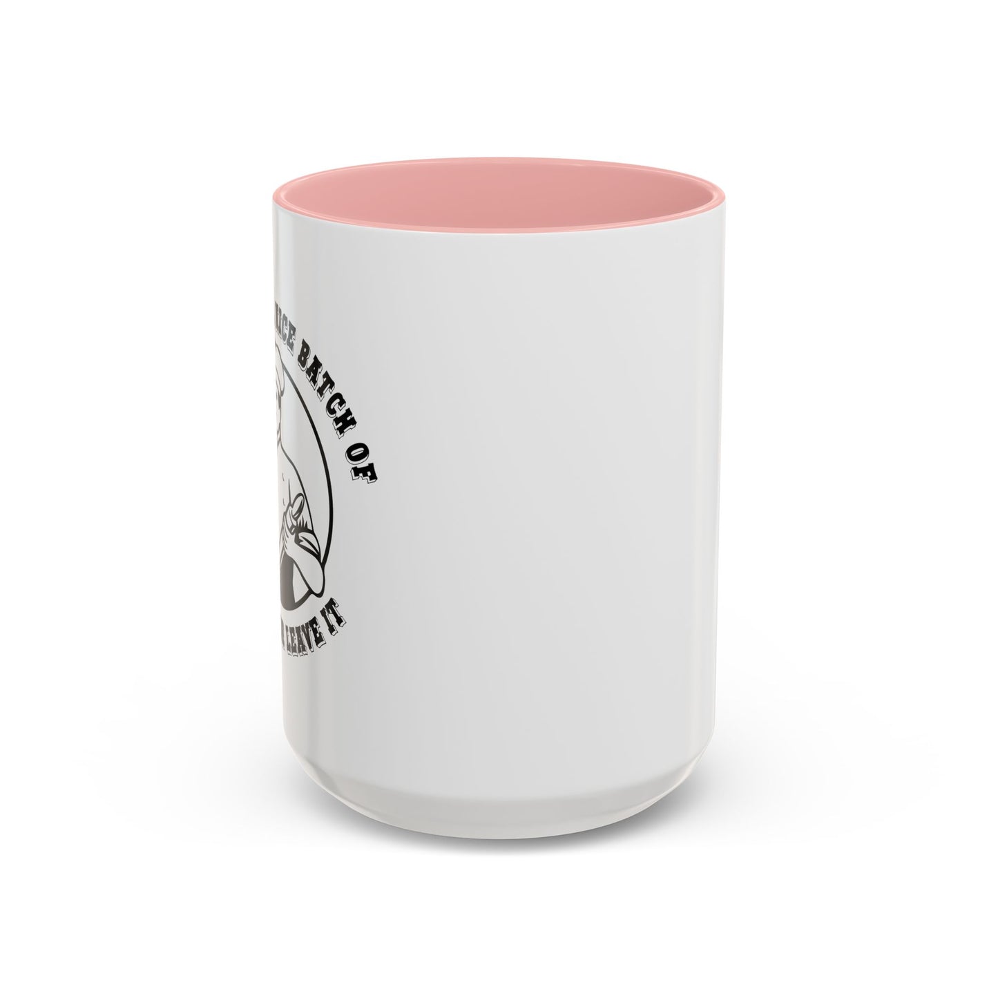 TAKE IT OR LEAVE IT Accent BiColor Funny Sarcastic Mug