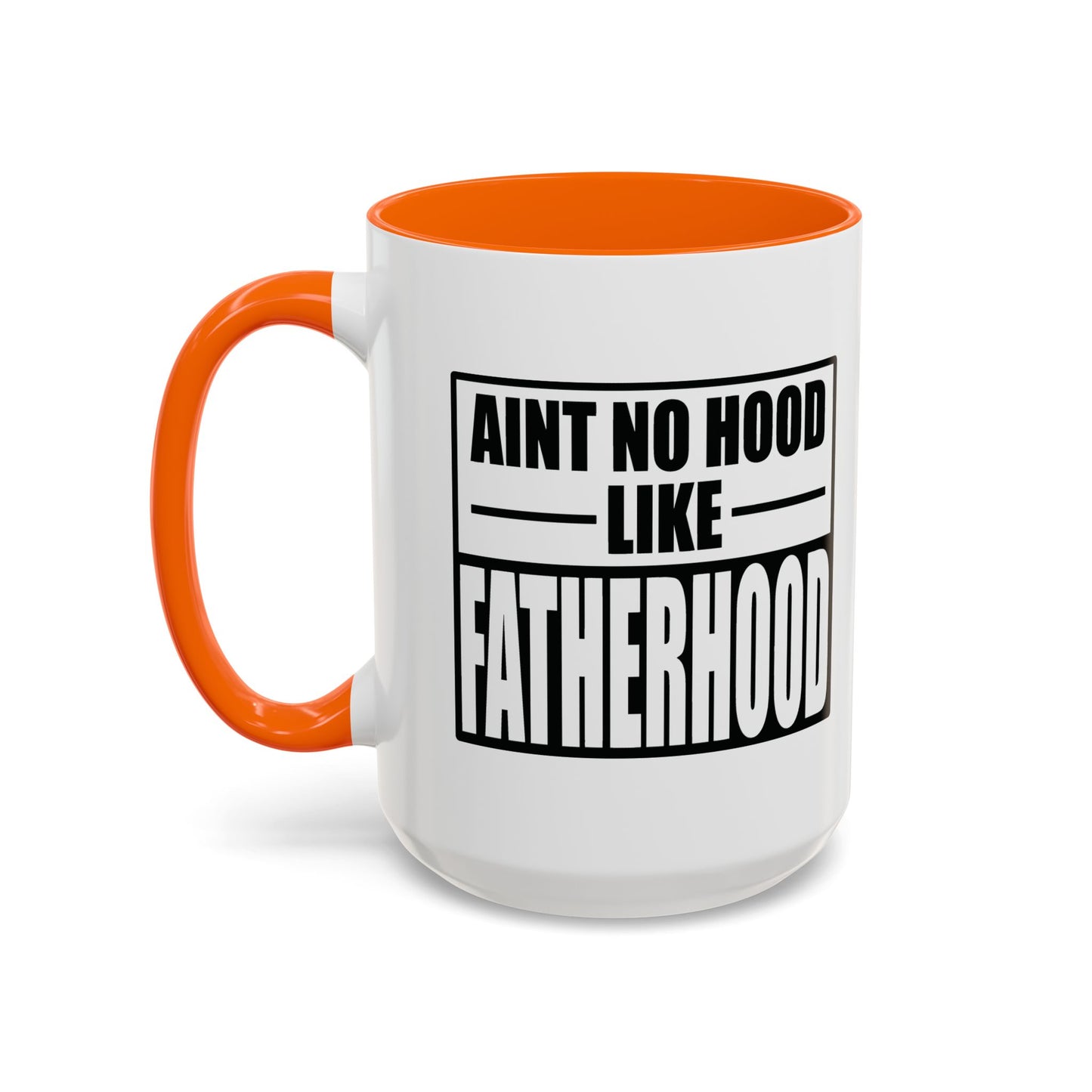 FATHERHOOD Accent BiColor Funny Sarcastic Mug