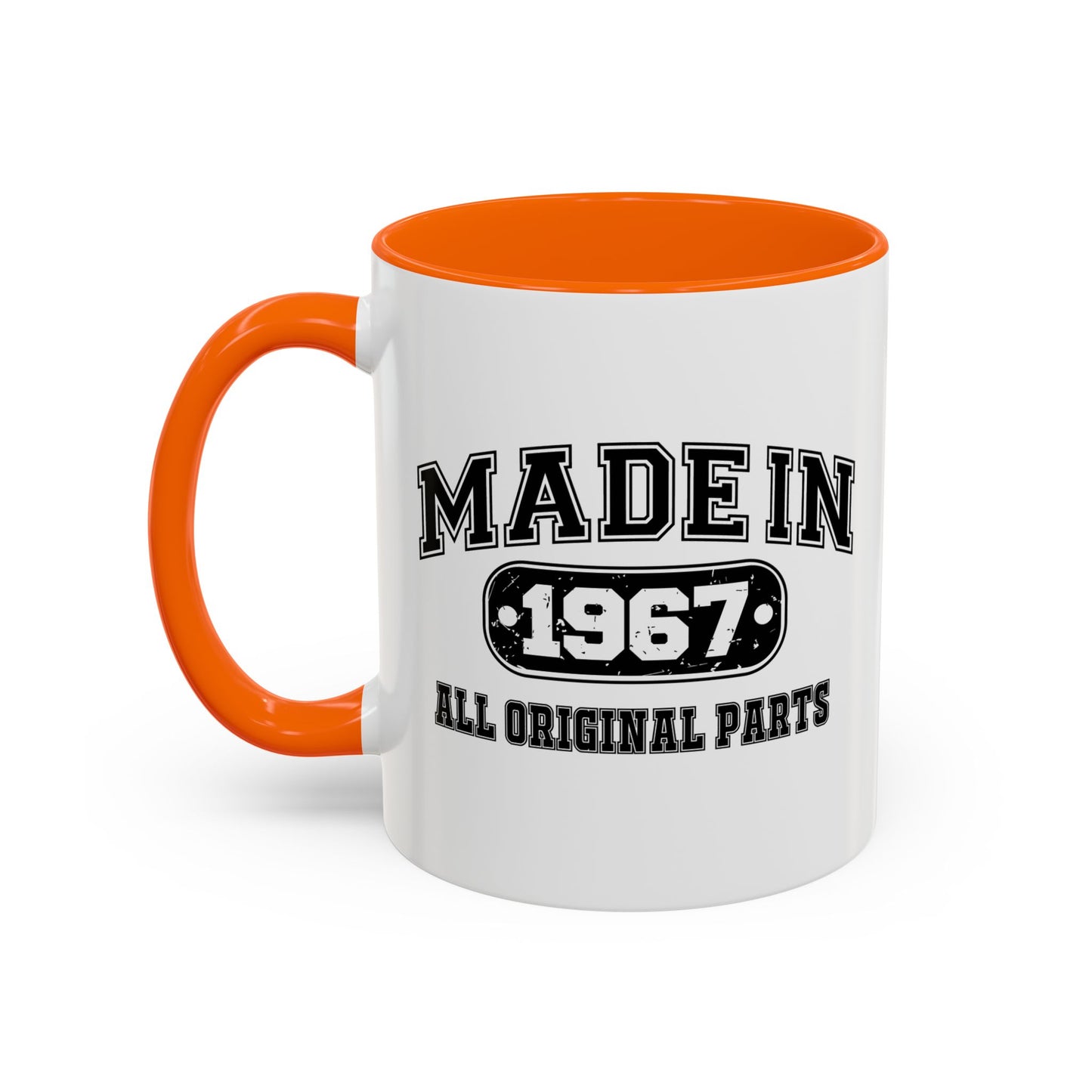 MADE IN 1967 Accent BiColor Funny Sarcastic Mug