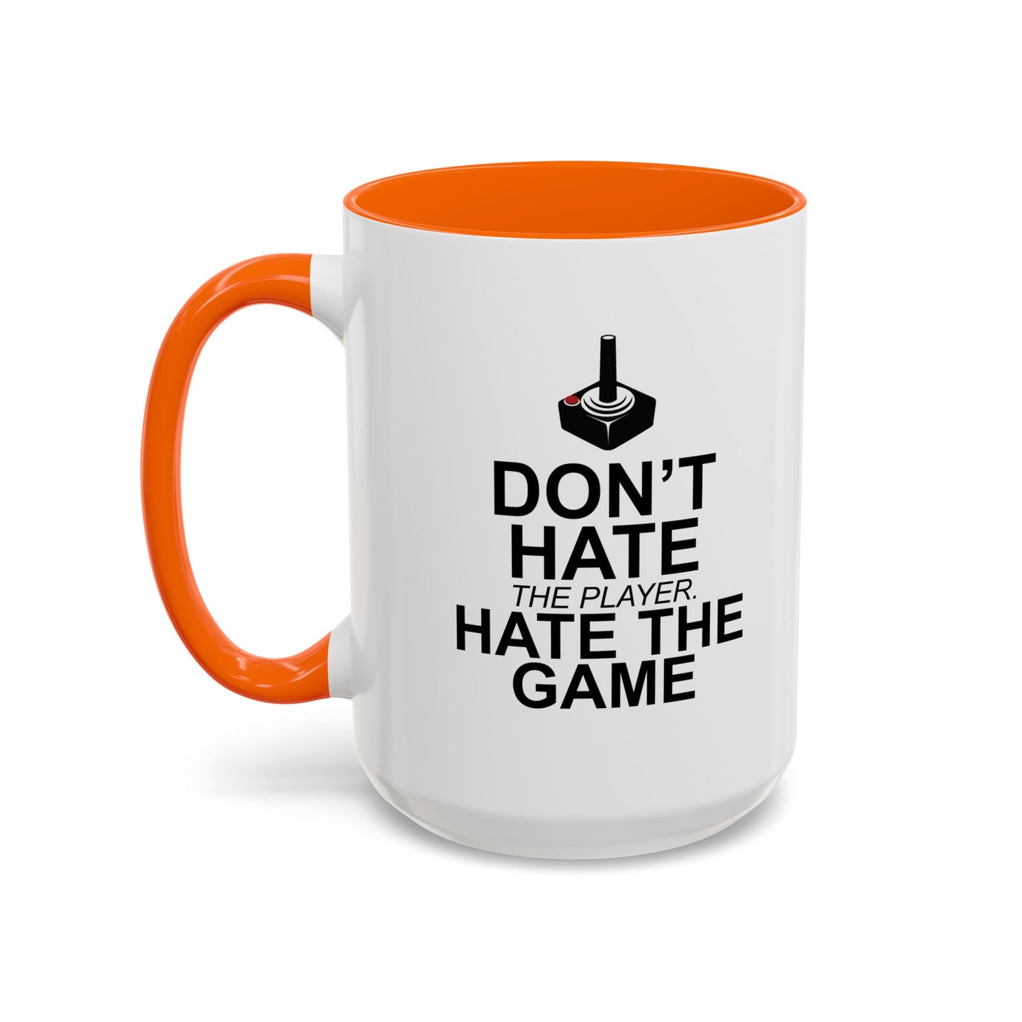 HATE THE GAME Accent BiColor Funny Sarcastic Mug