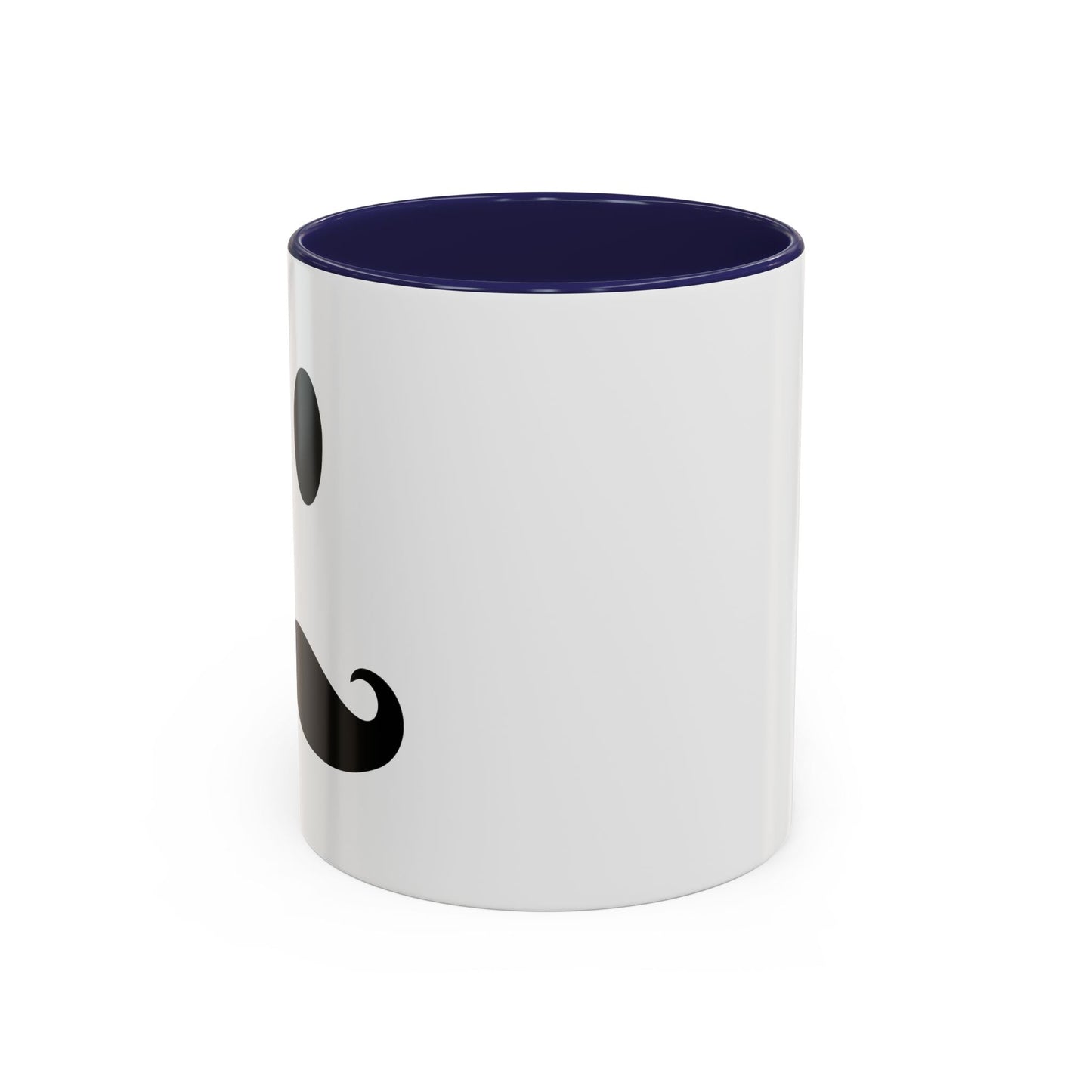 MOUSTACHE SMILE Accent BiColor Funny Sarcastic Mug