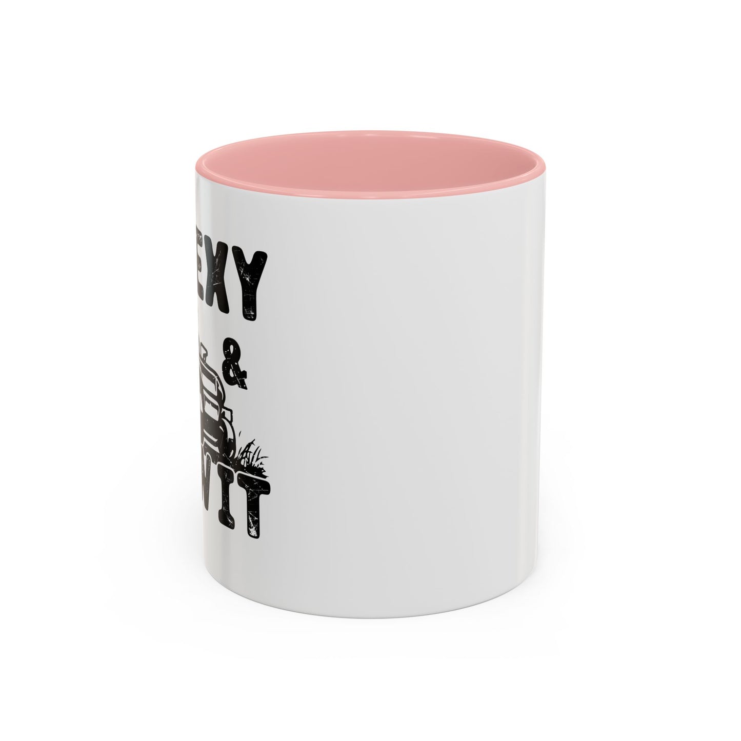 IM SEXY AND I MOW IT Accent BiColor Funny Sarcastic Mug