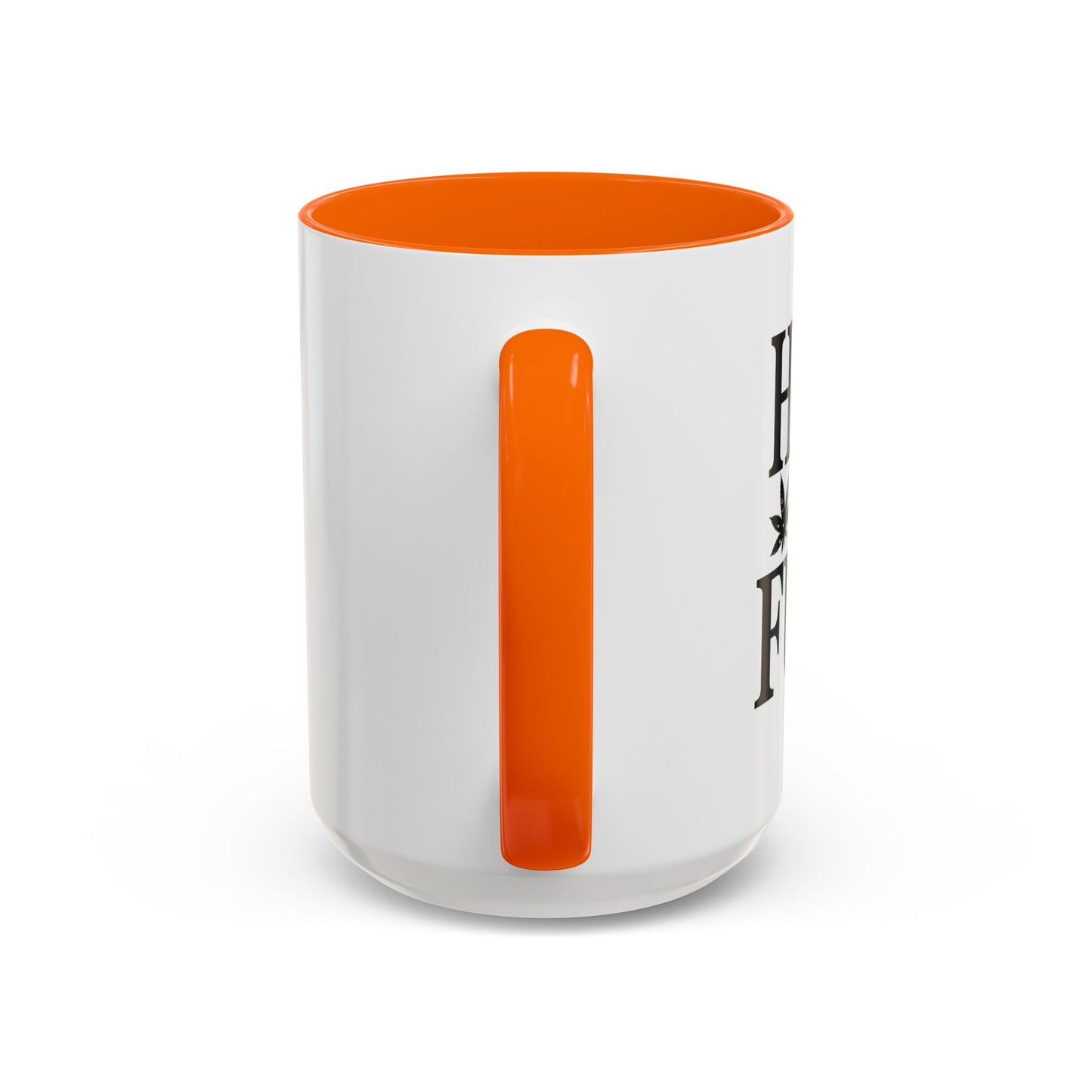 HIGH AS FUCK Accent BiColor Funny Sarcastic Mug