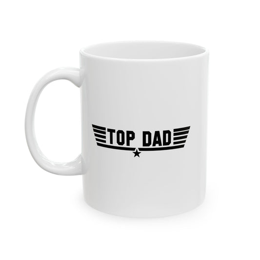 TOP DAD WHITE MUG