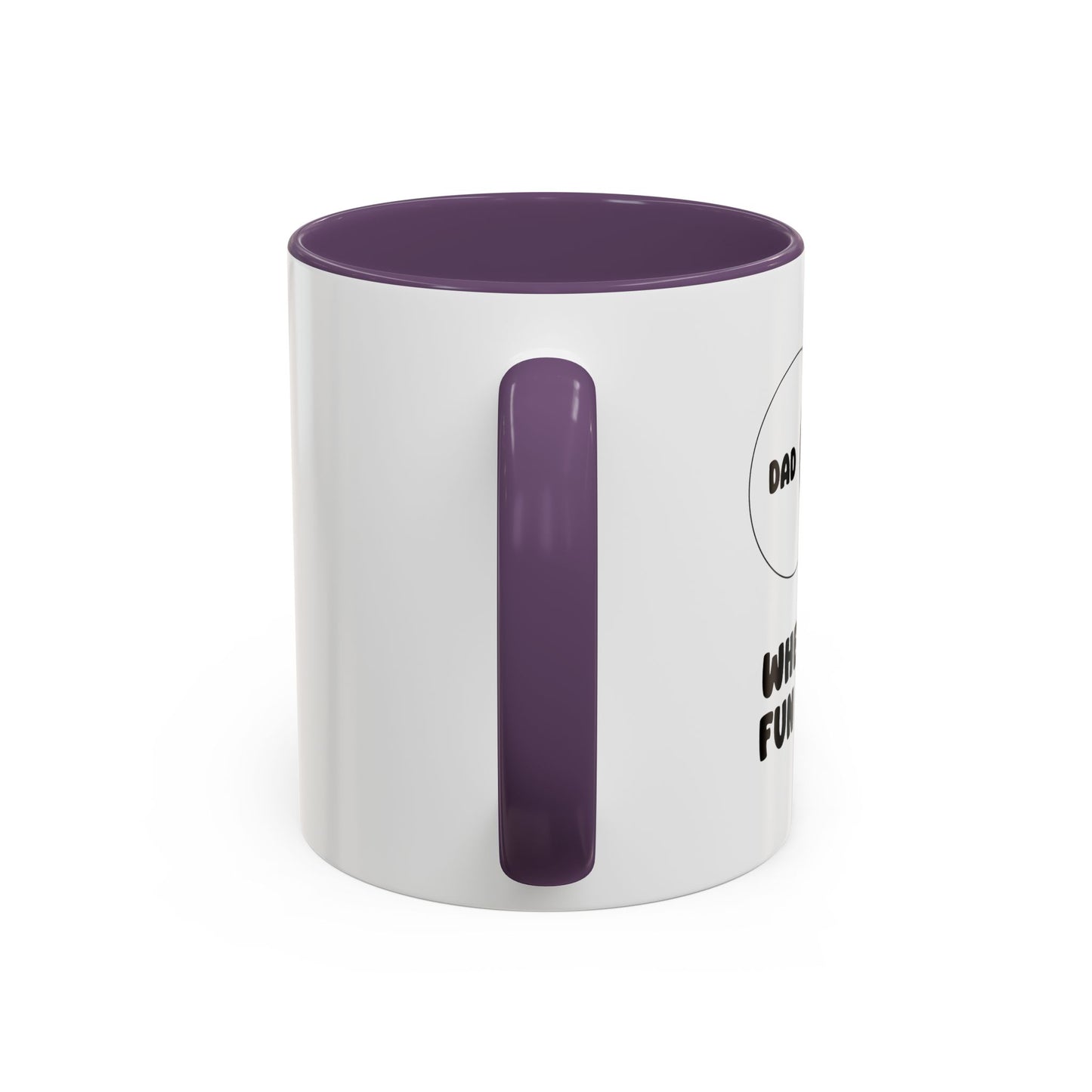 DAD JOKES WHERE THE FUN BEGINS Accent BiColor Funny Sarcastic Mug