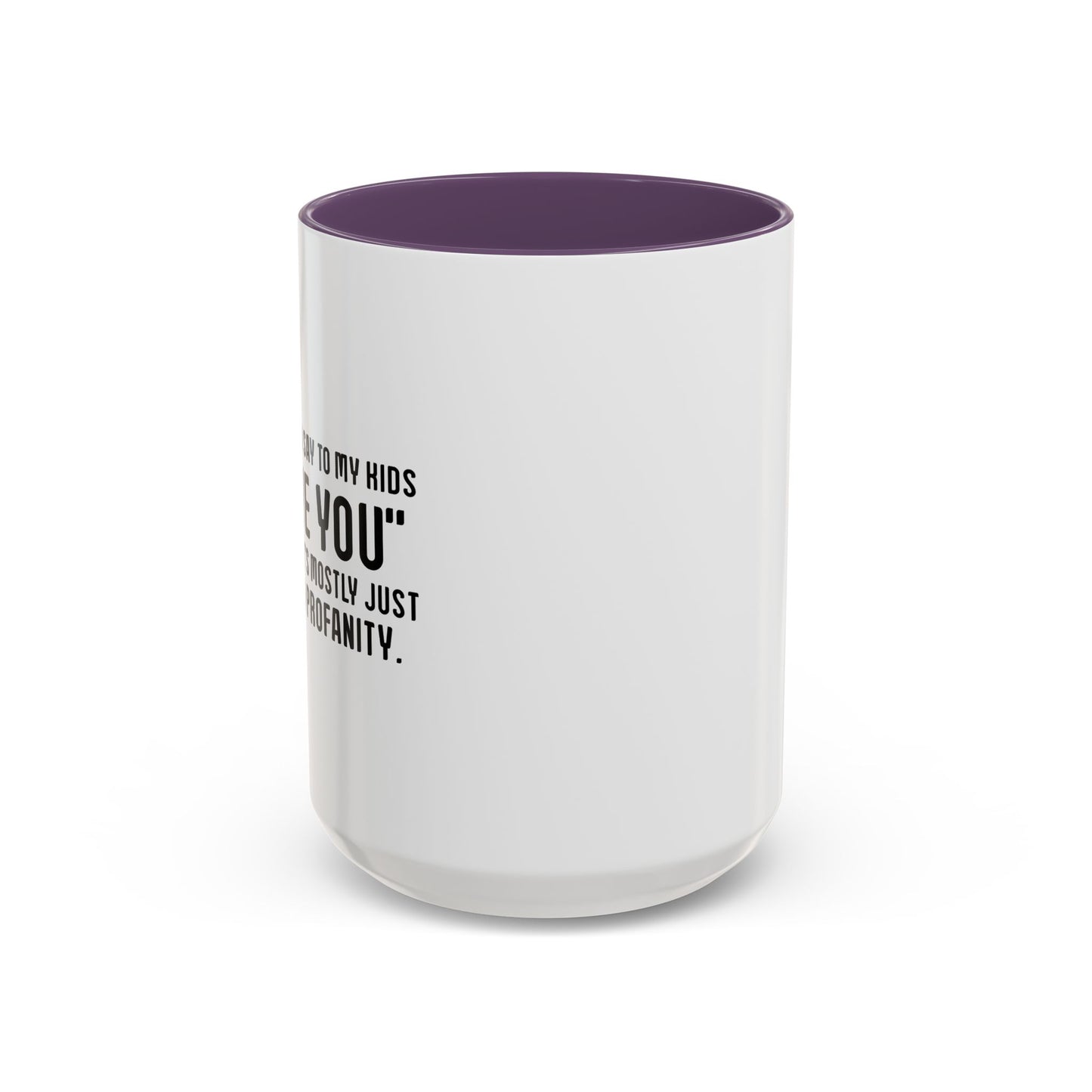 MUTTERED PROFANITY Accent BiColor Funny Sarcastic Mug