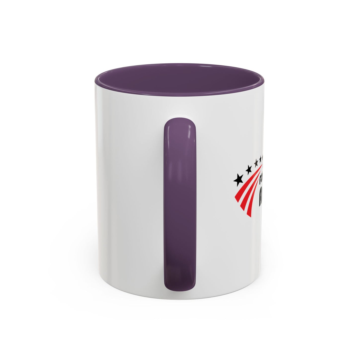 IDIOT FREE AMERICA Accent BiColor Funny Sarcastic Mug