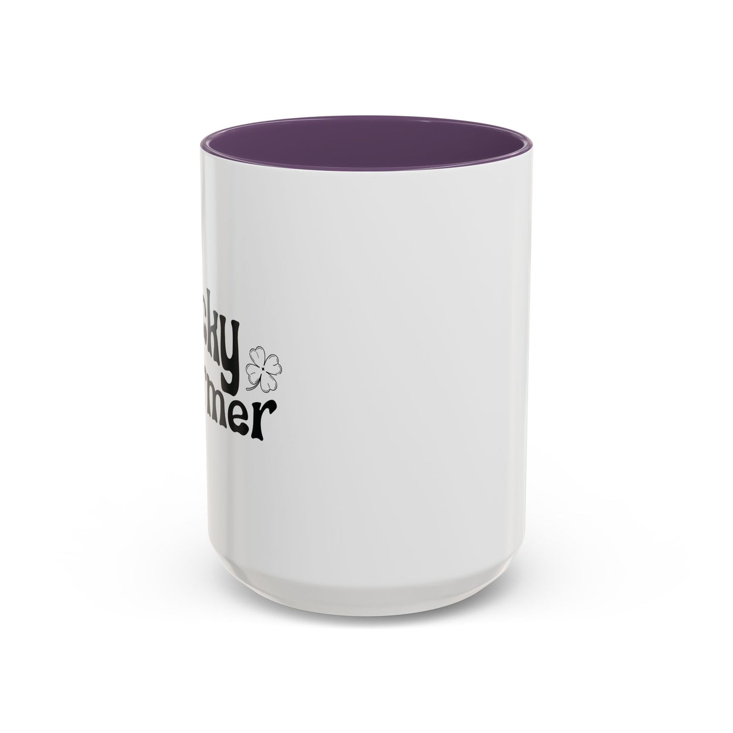 LUCKY CHARMER Accent BiColor Funny Sarcastic Mug