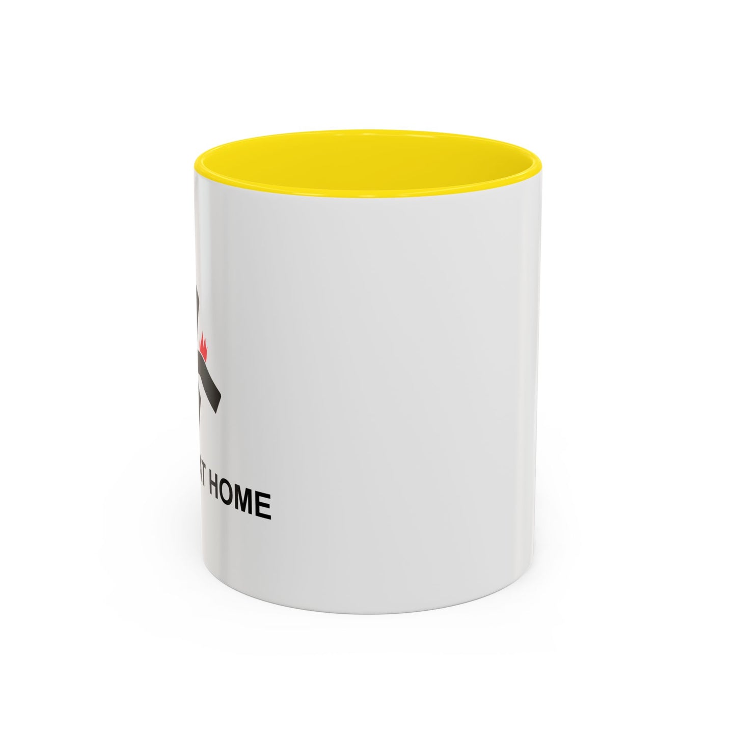 I TRIED IT AT HOME Accent BiColor Funny Sarcastic Mug