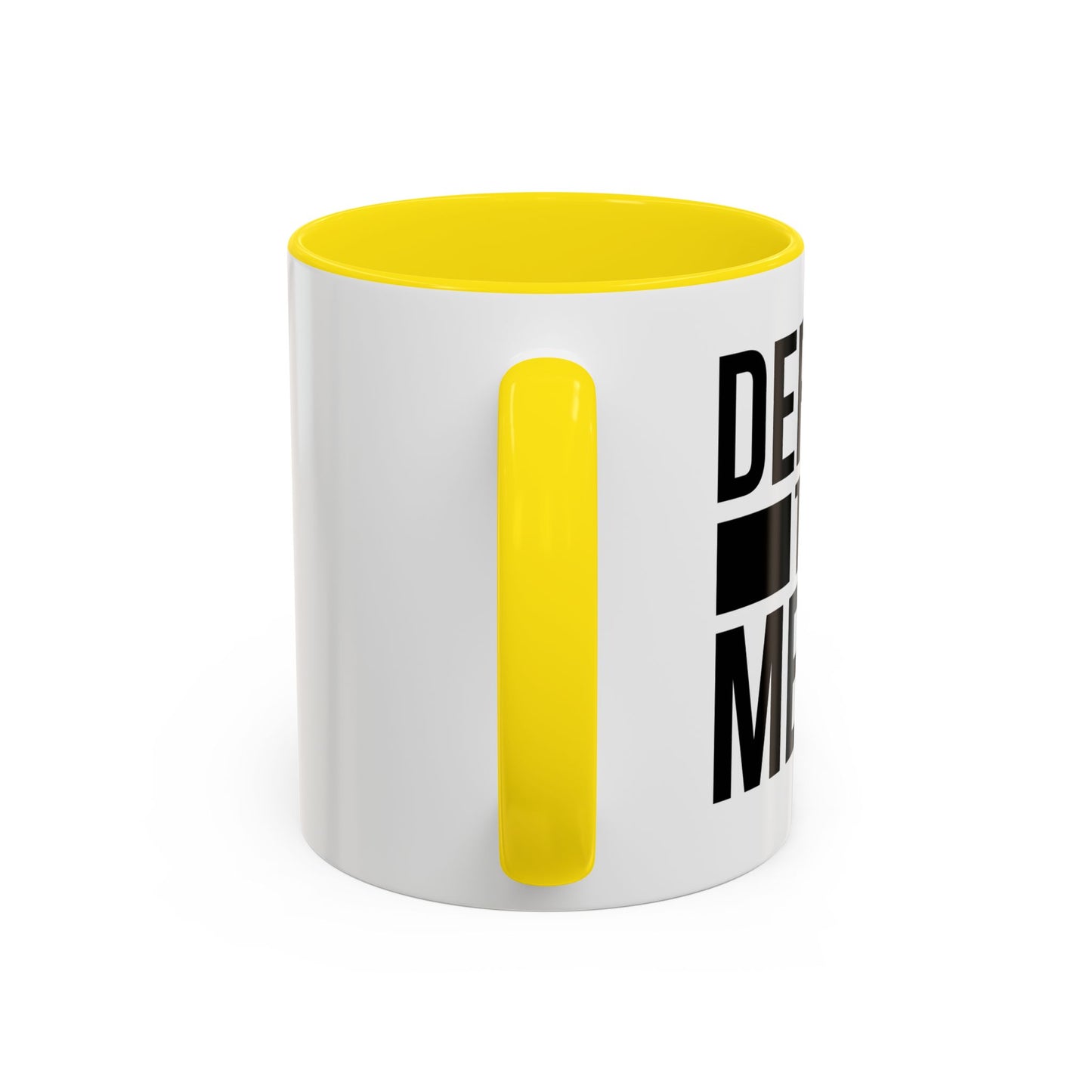 DEFUND THE MEDIA Accent BiColor Funny Sarcastic Mug