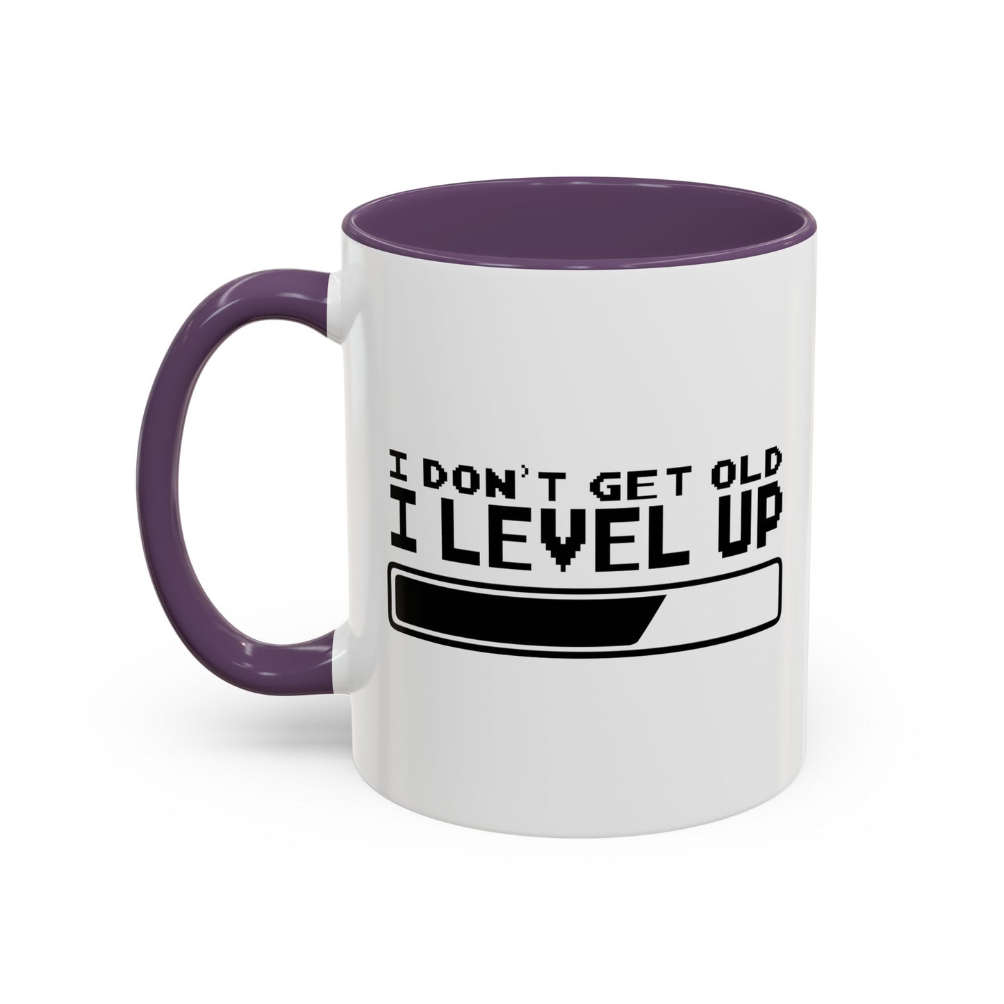 I DON'T GET OLD I LEVEL UP Accent BiColor Funny Sarcastic Mug