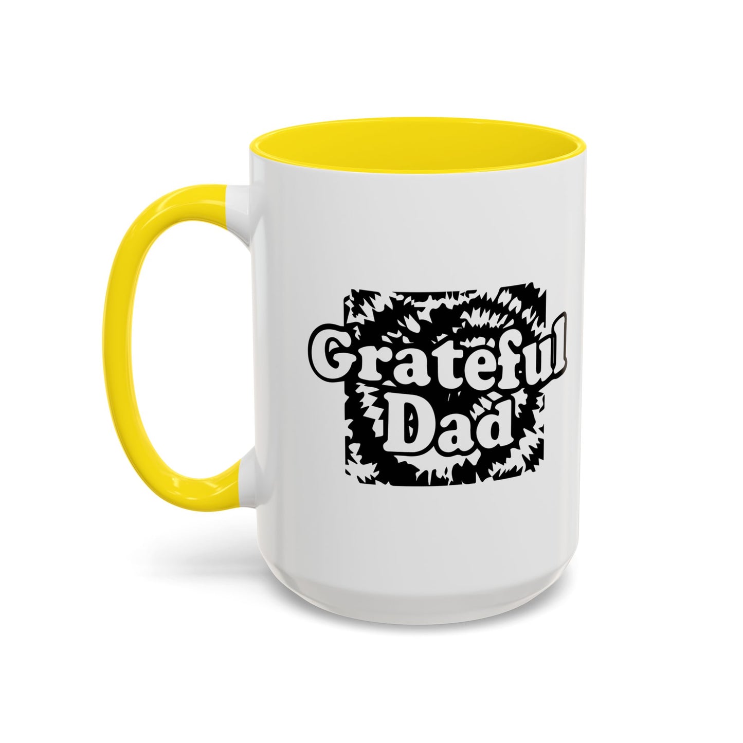 GRATEFUL DAD Accent BiColor Funny Sarcastic Mug