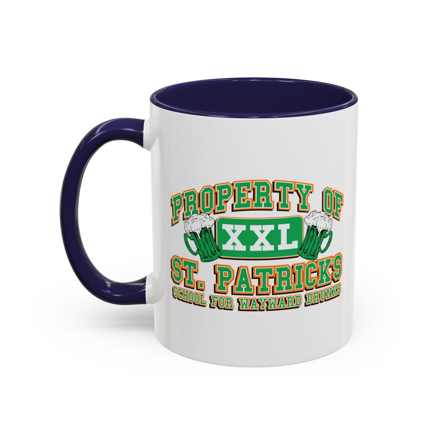 PROPERTY OF ST. PATRICKS Accent BiColor Funny Sarcastic Mug