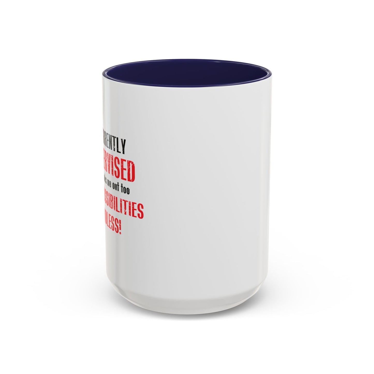 THE POSSIBILITIES ENDLESS Accent BiColor Funny Sarcastic Mug